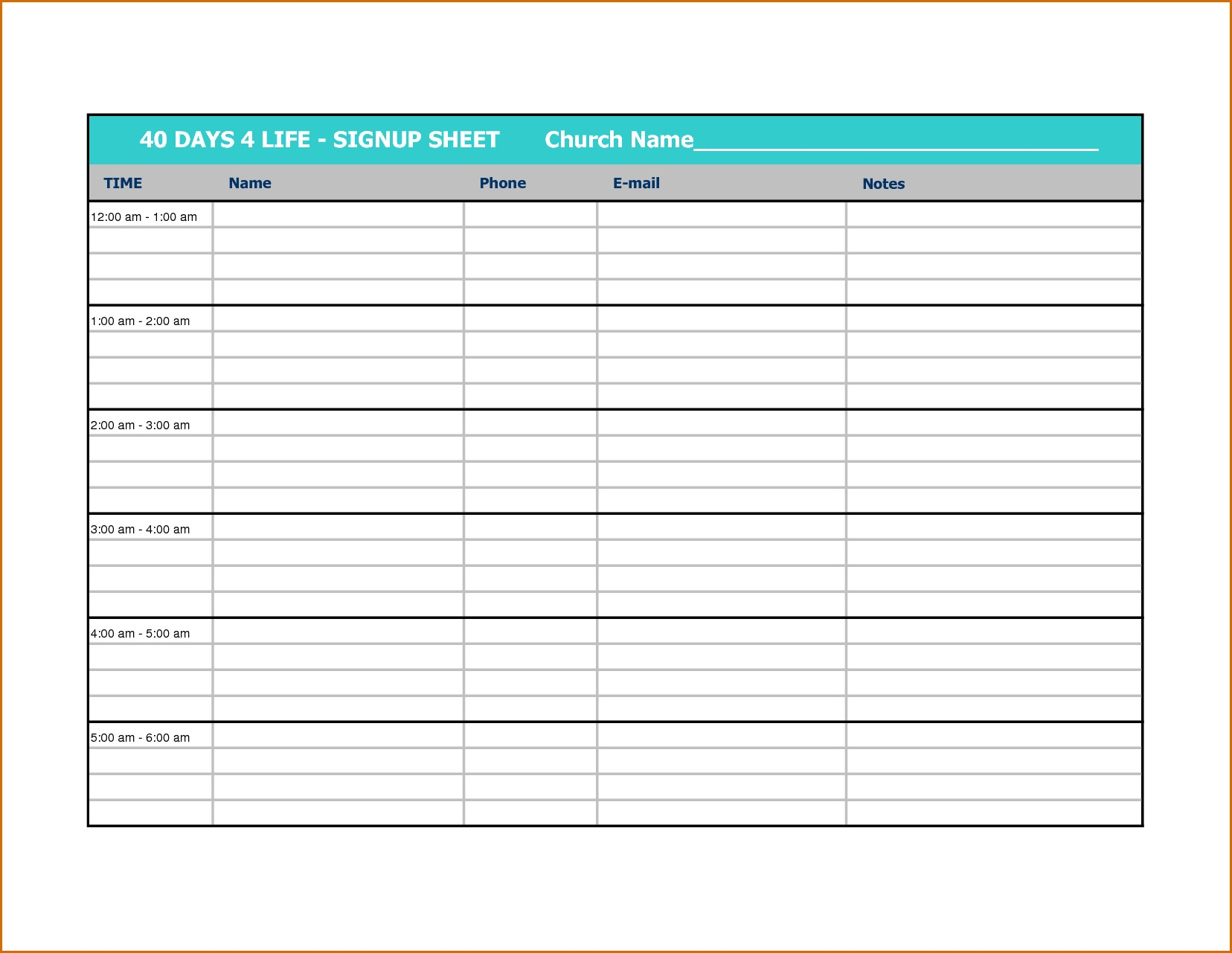 015 Printable Potluck Sign Up Sheet Pdf Calendar Template