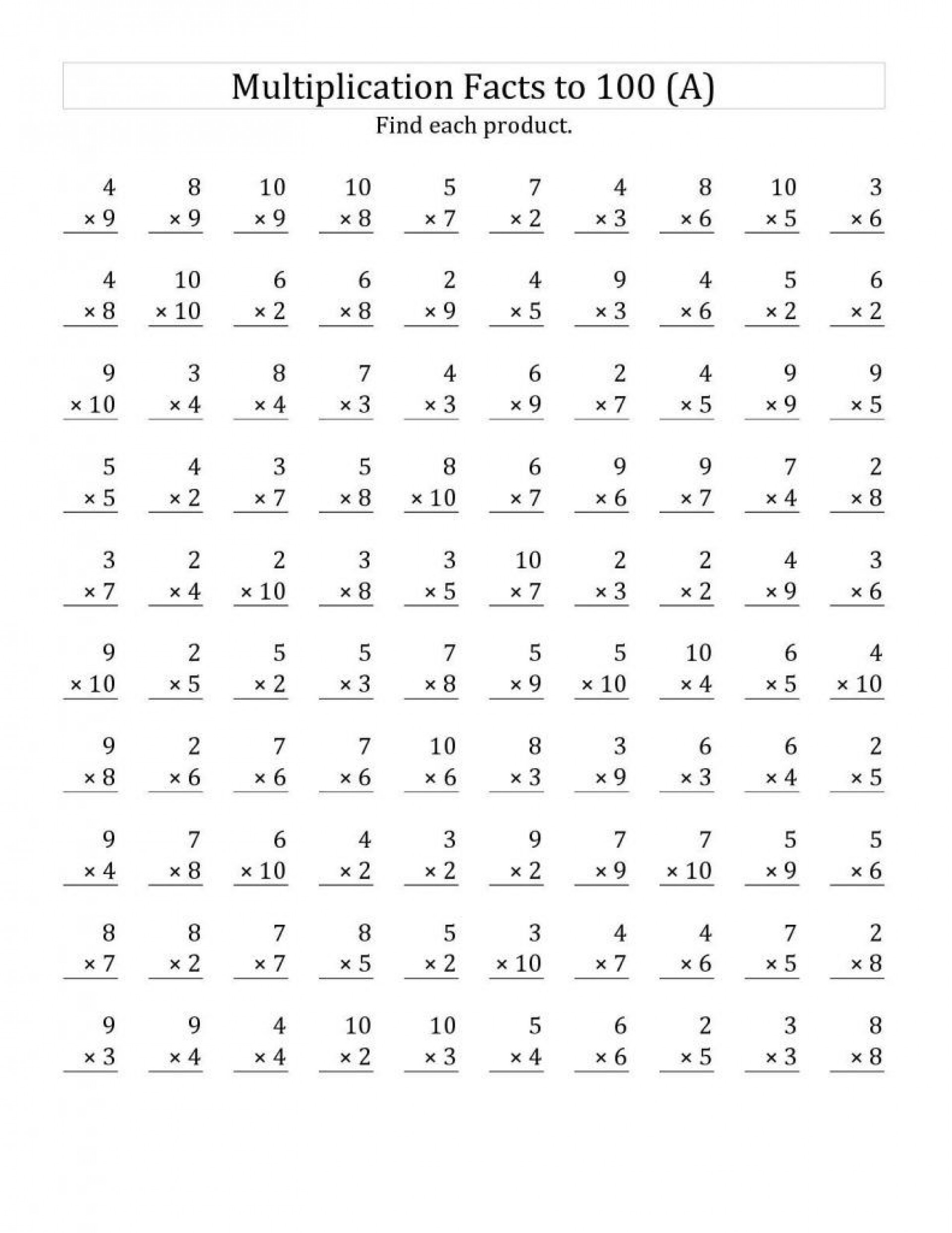 024 Worksheet Multiplication For 3Rd Grade Worksheets Ideas