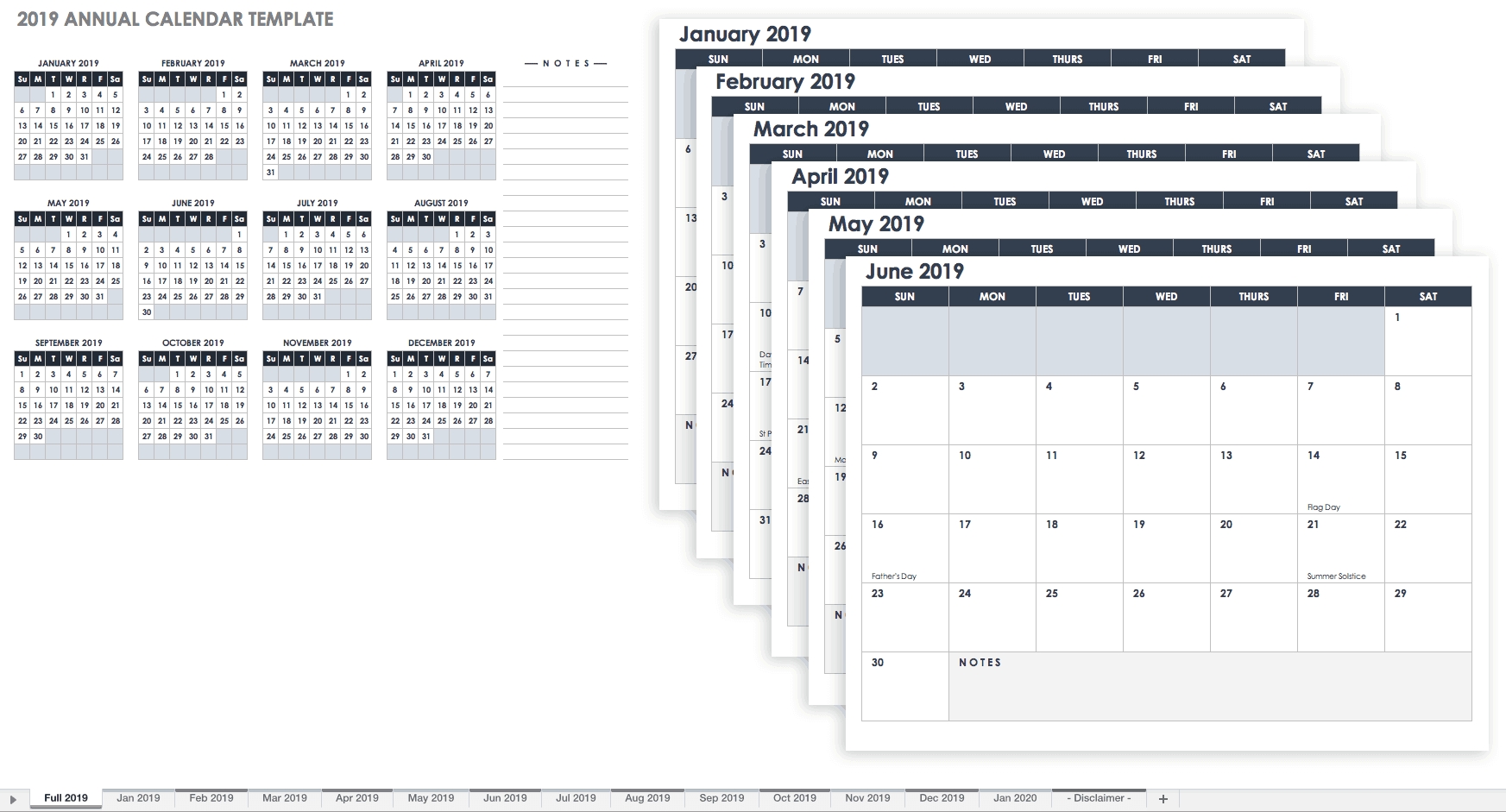 15 Free Monthly Calendar Templates | Smartsheet