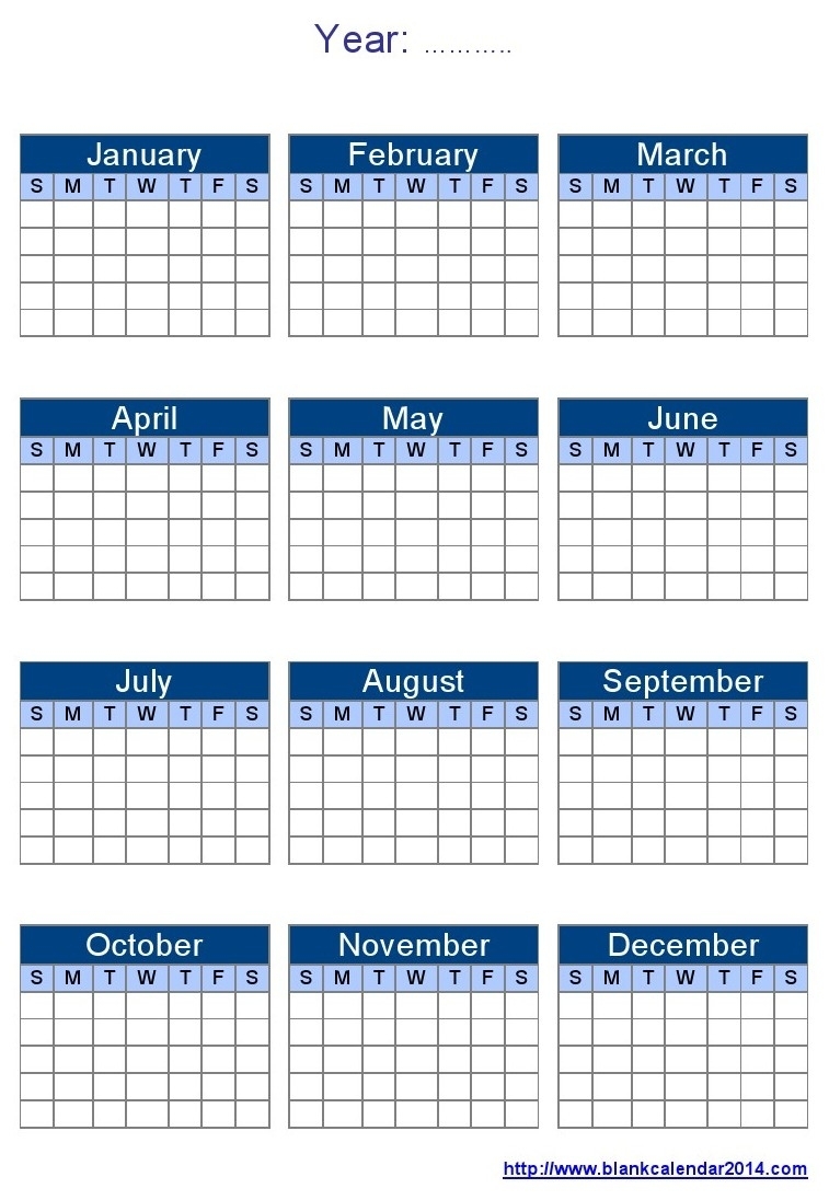 16 Blank Calendar Template Images - Printable Blank Monthly