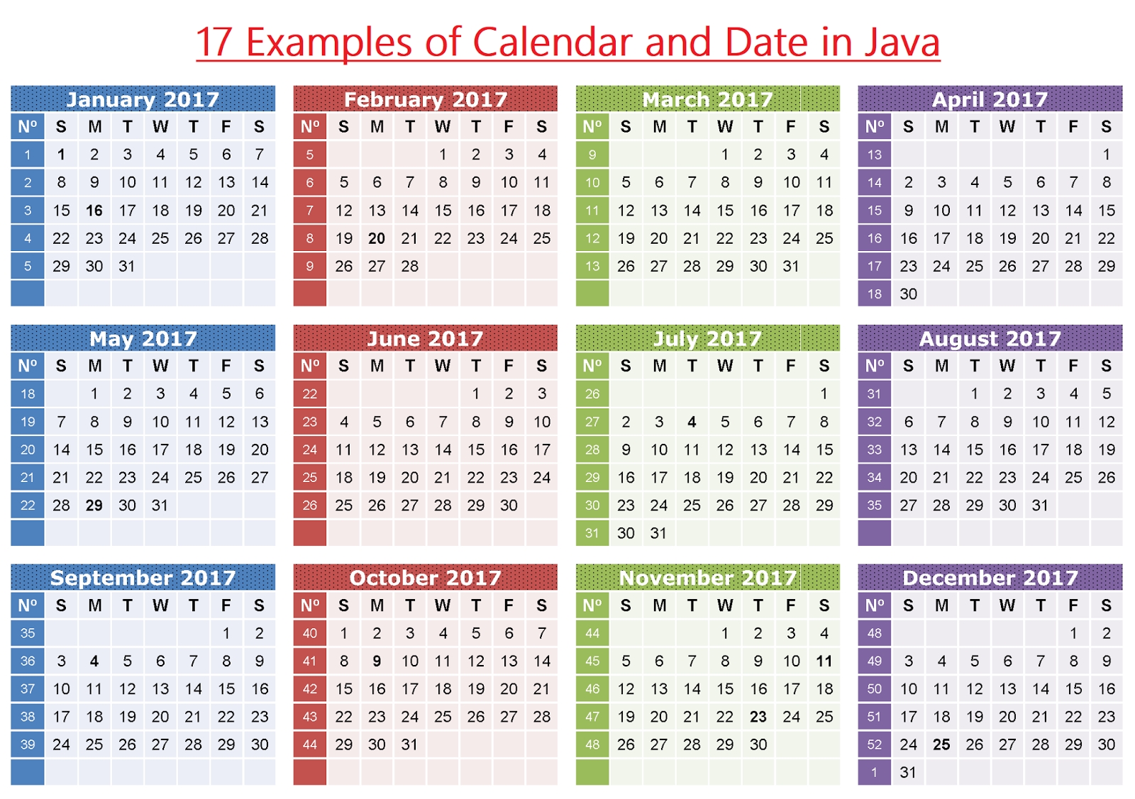Java Calendar Year 9999 Month Calendar Printable