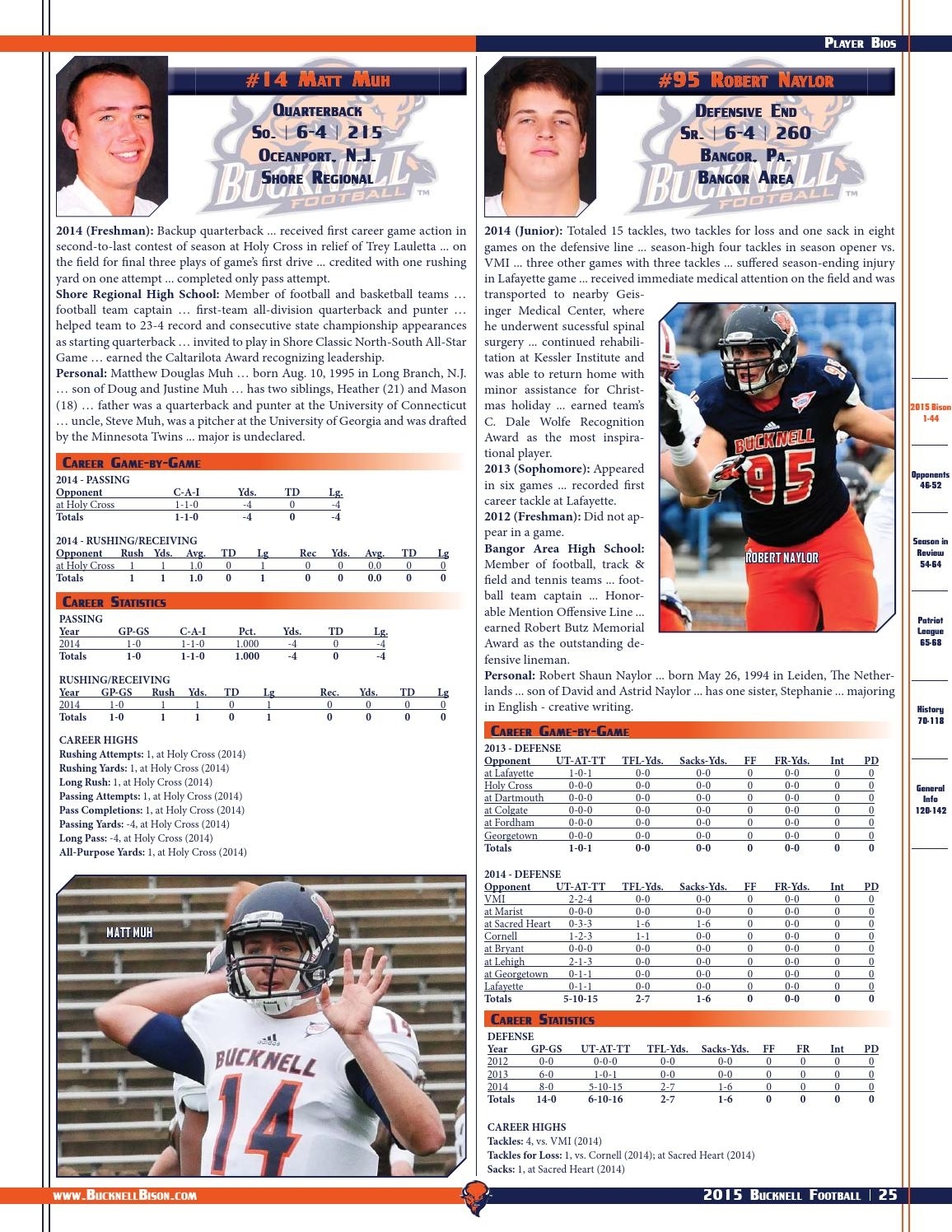 2015 Bucknell Football Guidebucknell University - Issuu