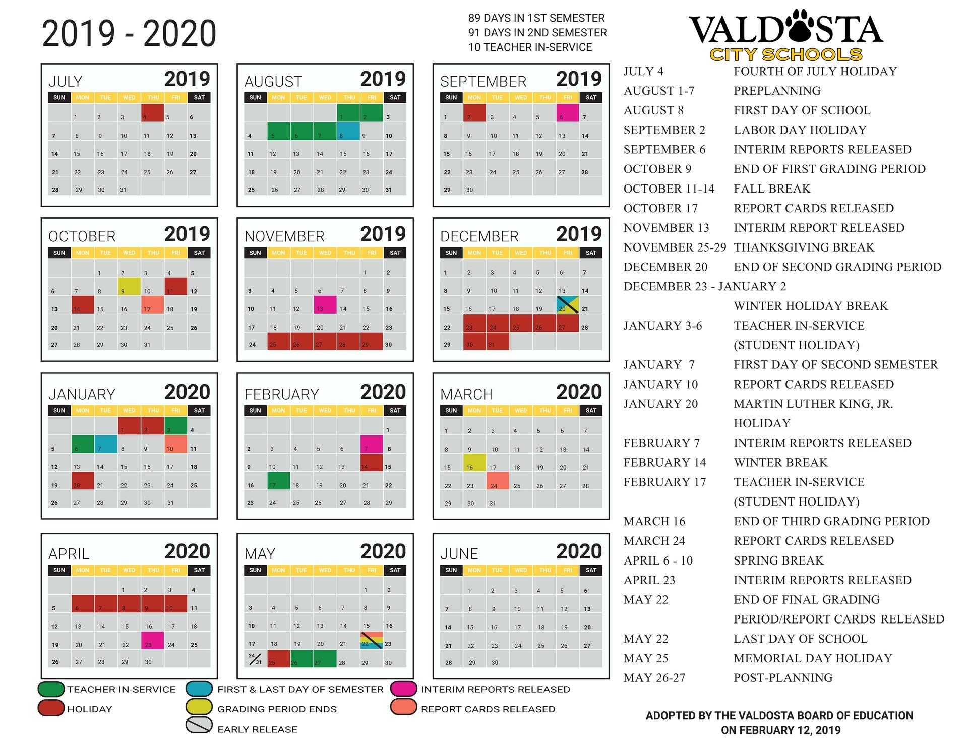 Calendar 2020 Spring Break Month Calendar Printable