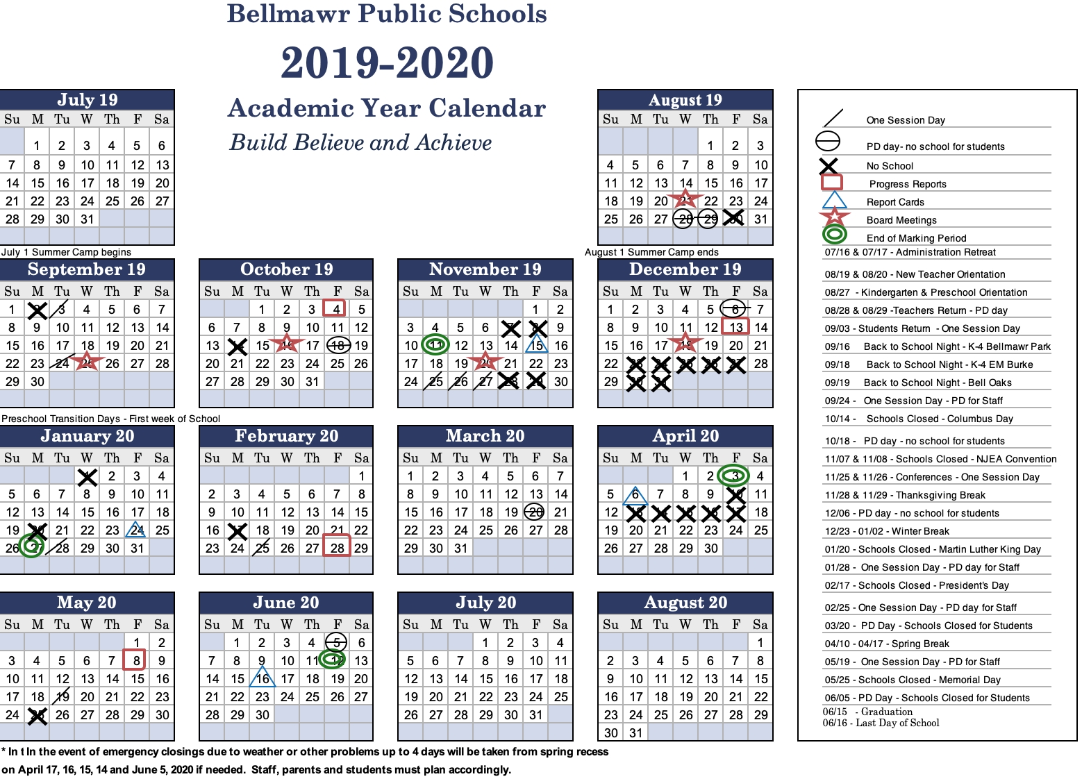 District 6 Calendar 2020 Month Calendar Printable