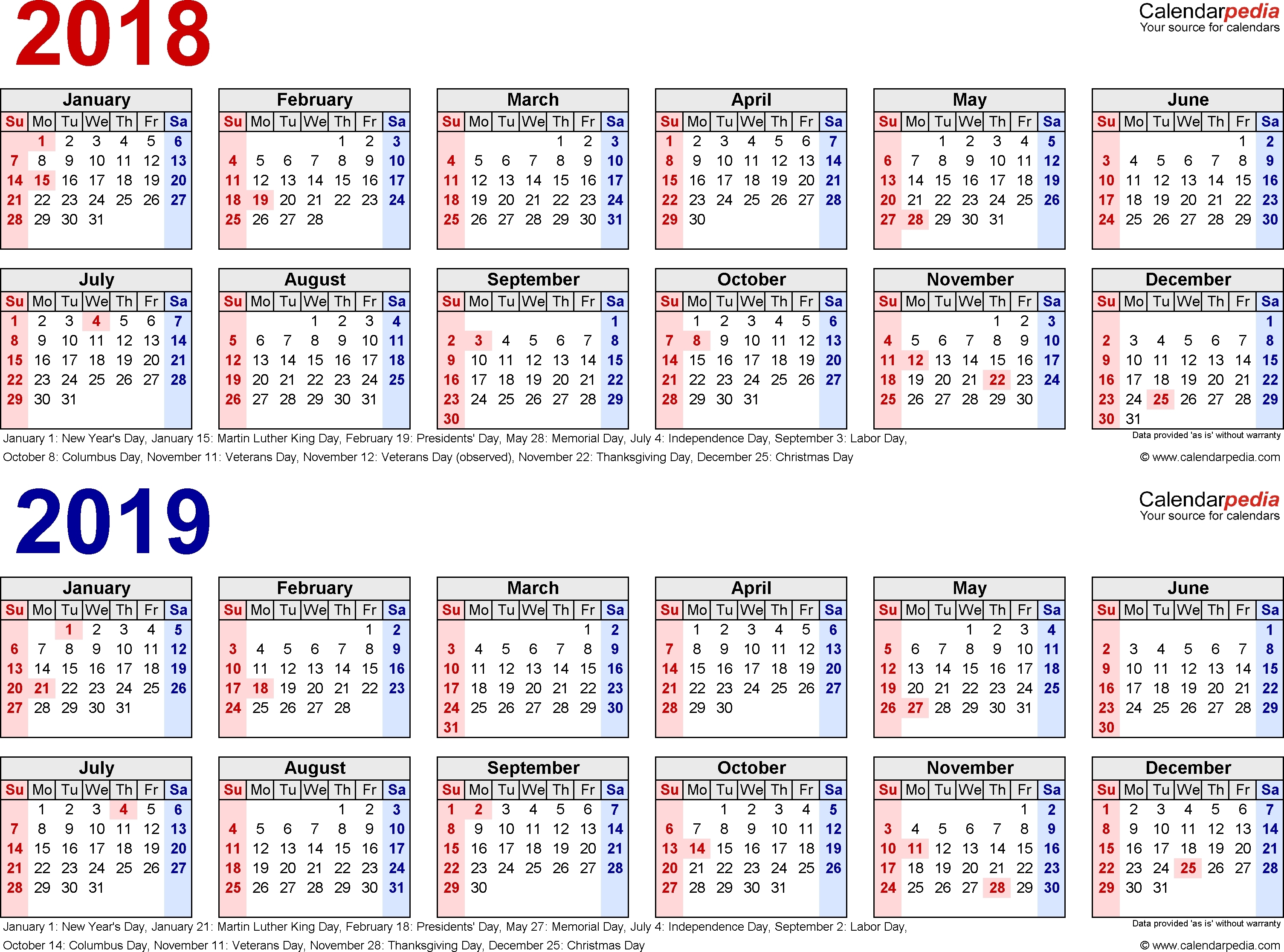 2019-2020 Calendar Financial Week Numbers - Calendar