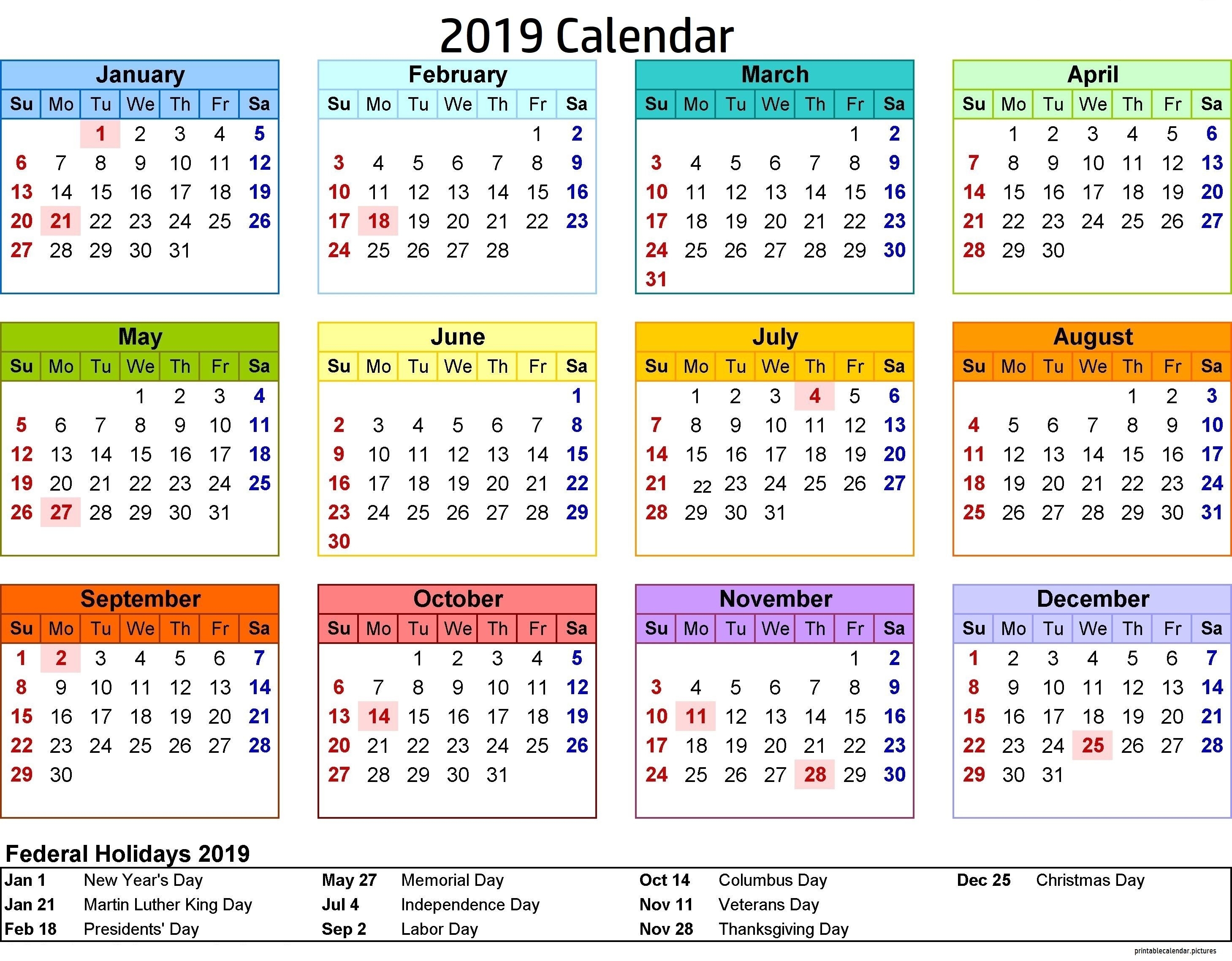 2019 Calendar Philippines With Holidays | Calendar 2019