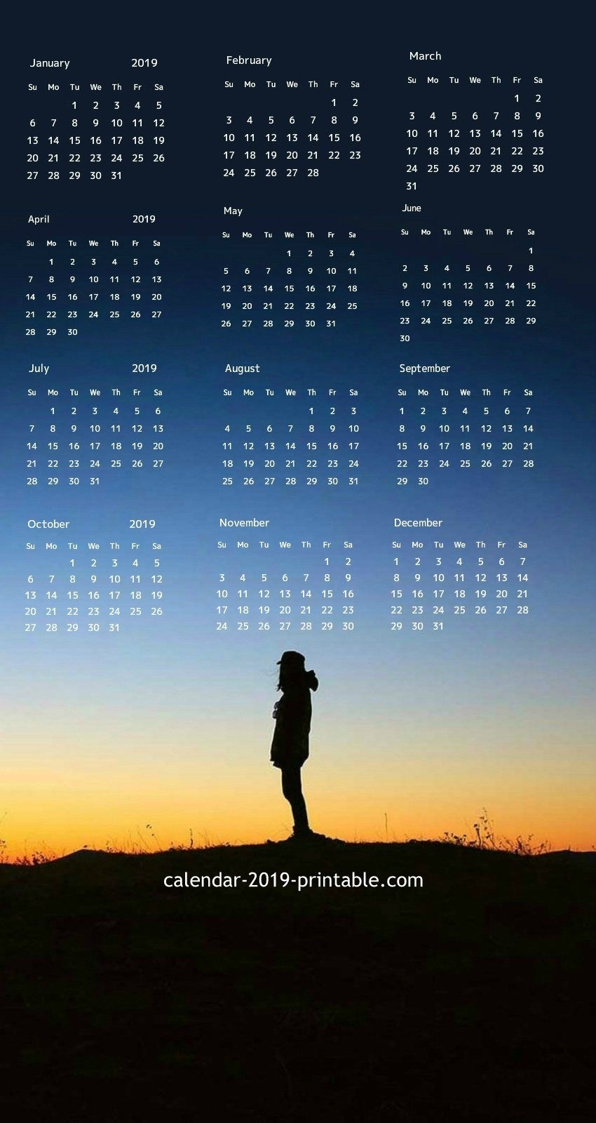 2019 Iphone Calendar Wallpaper In 2019 | Calendar Wallpaper