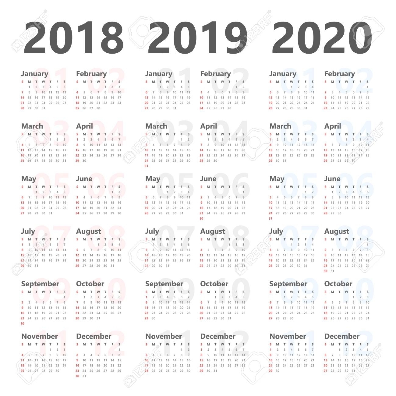 Year 2020 Calendar Kuwait | Month Calendar Printable