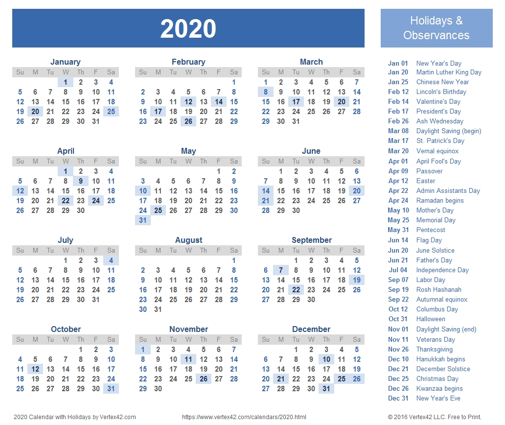 M Day Calendar 2020 Month Calendar Printable