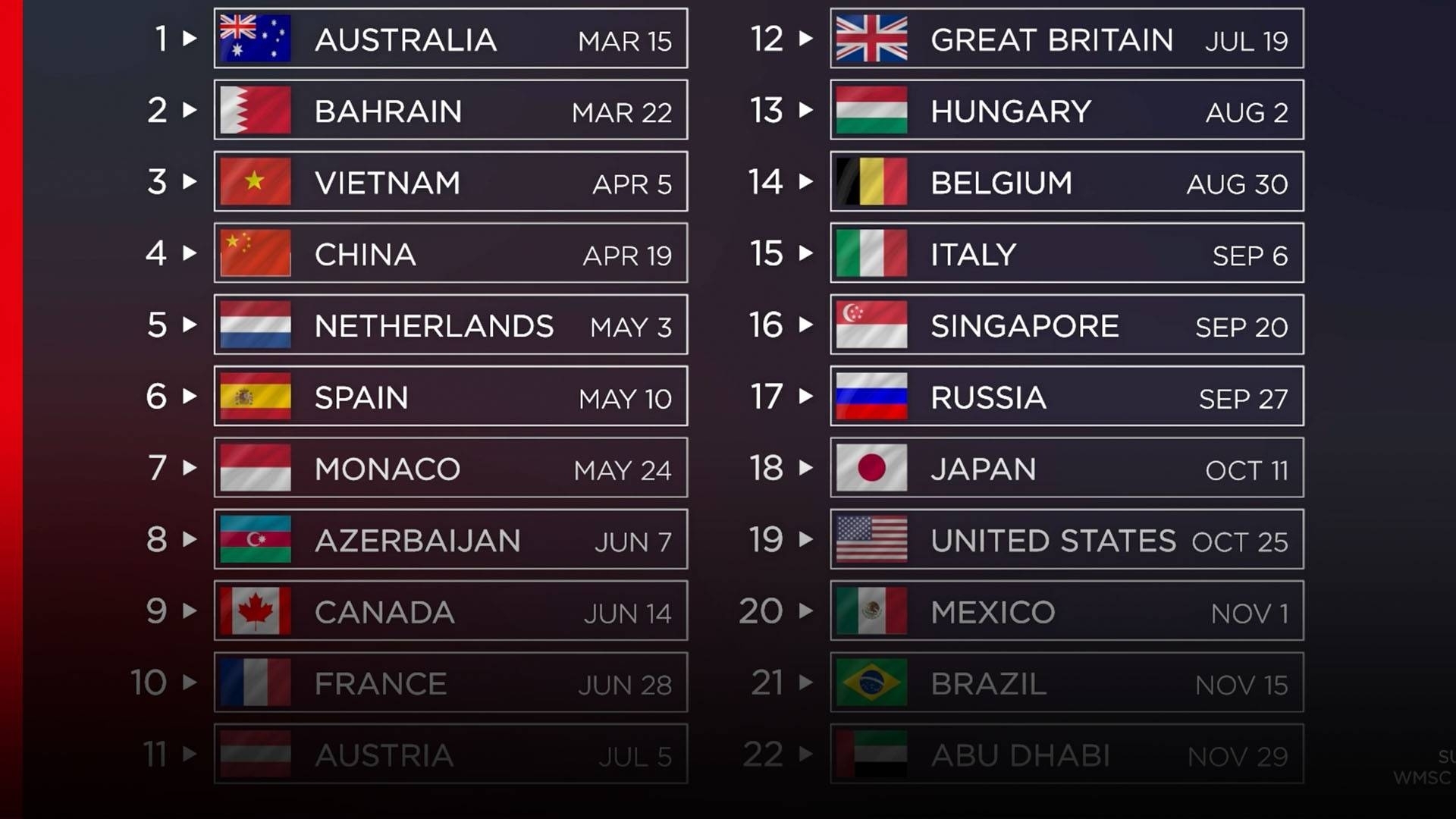 Formula One Calendar 2025 Icse Class - Emlyn Georgiana