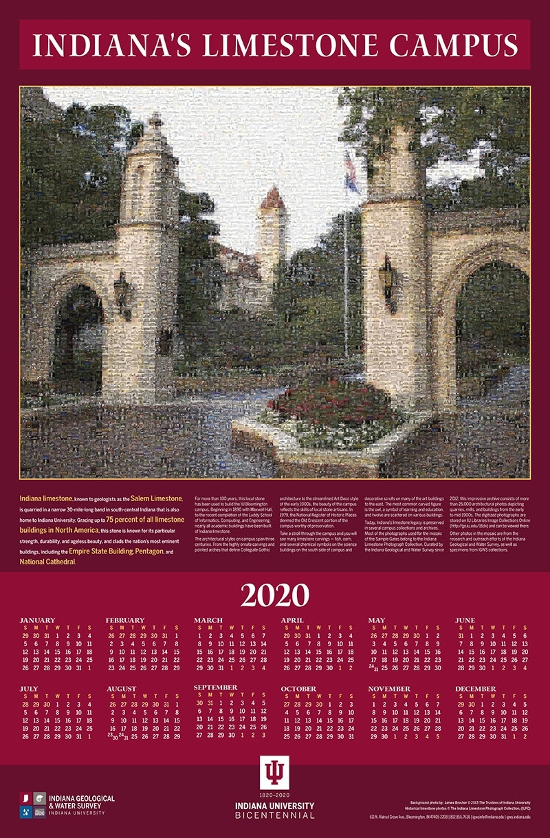 2020 Igws Indiana&#039;s Limestone Campus Calendar