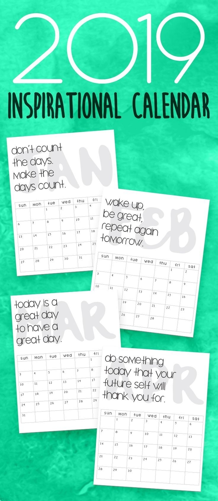 2020 Printable Calendars And Planners | 2019 Calendar