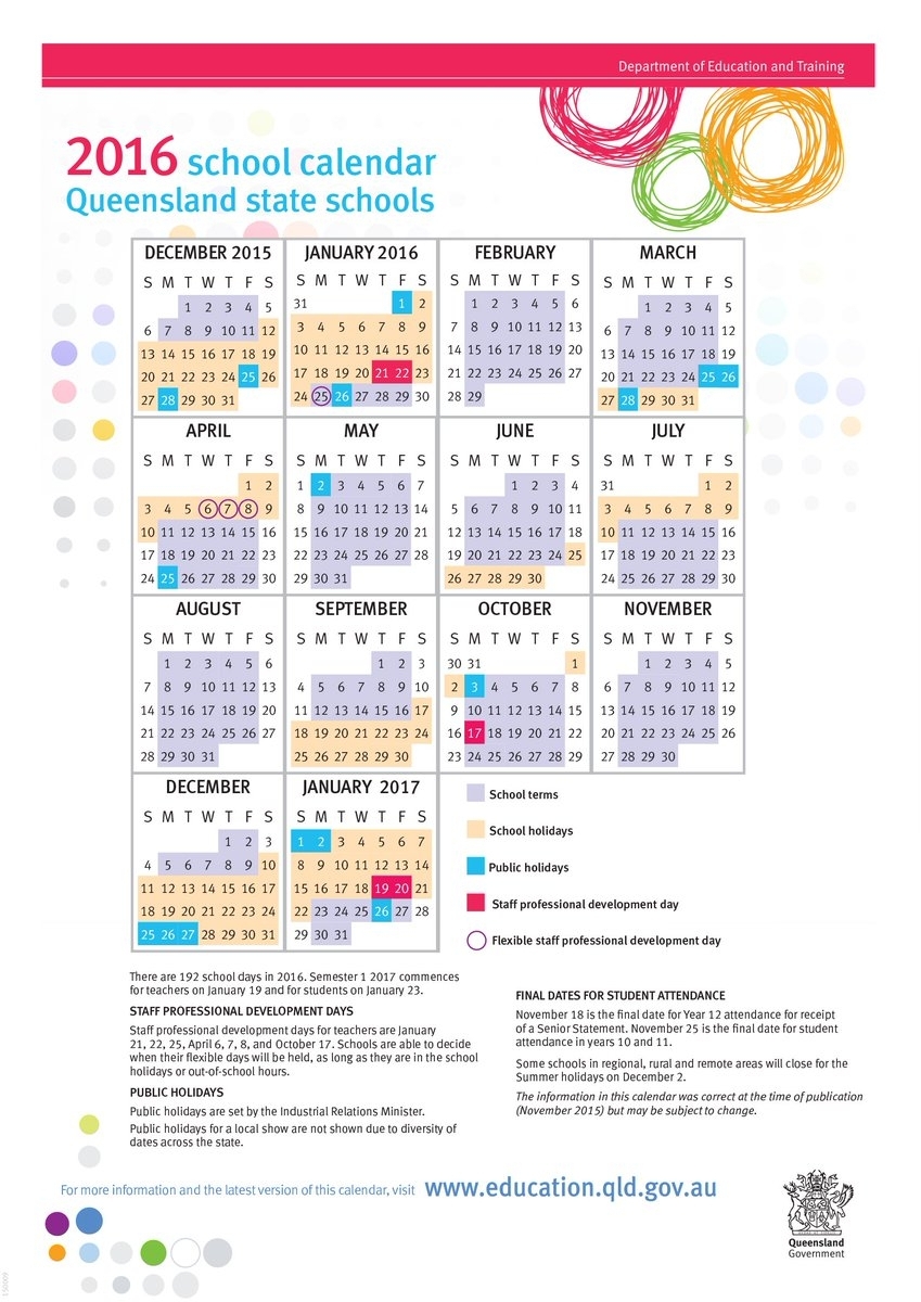 2020 School Calendar Queensland State Schools | Calendar