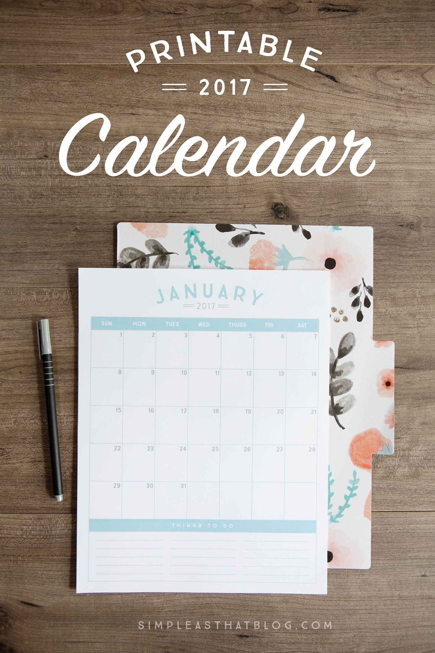 23 Free 2017 Calendar Printables | Mom Spark - Mom Blogger