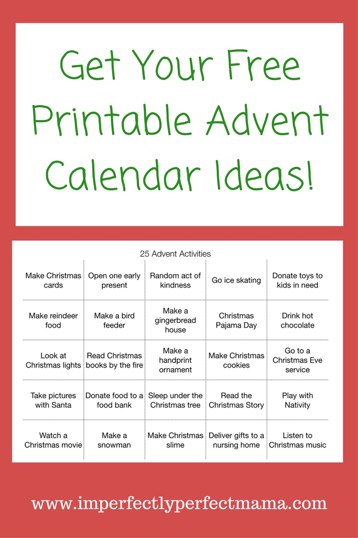 25 Advent Calendar Activities For Toddlers | Advent Calendar
