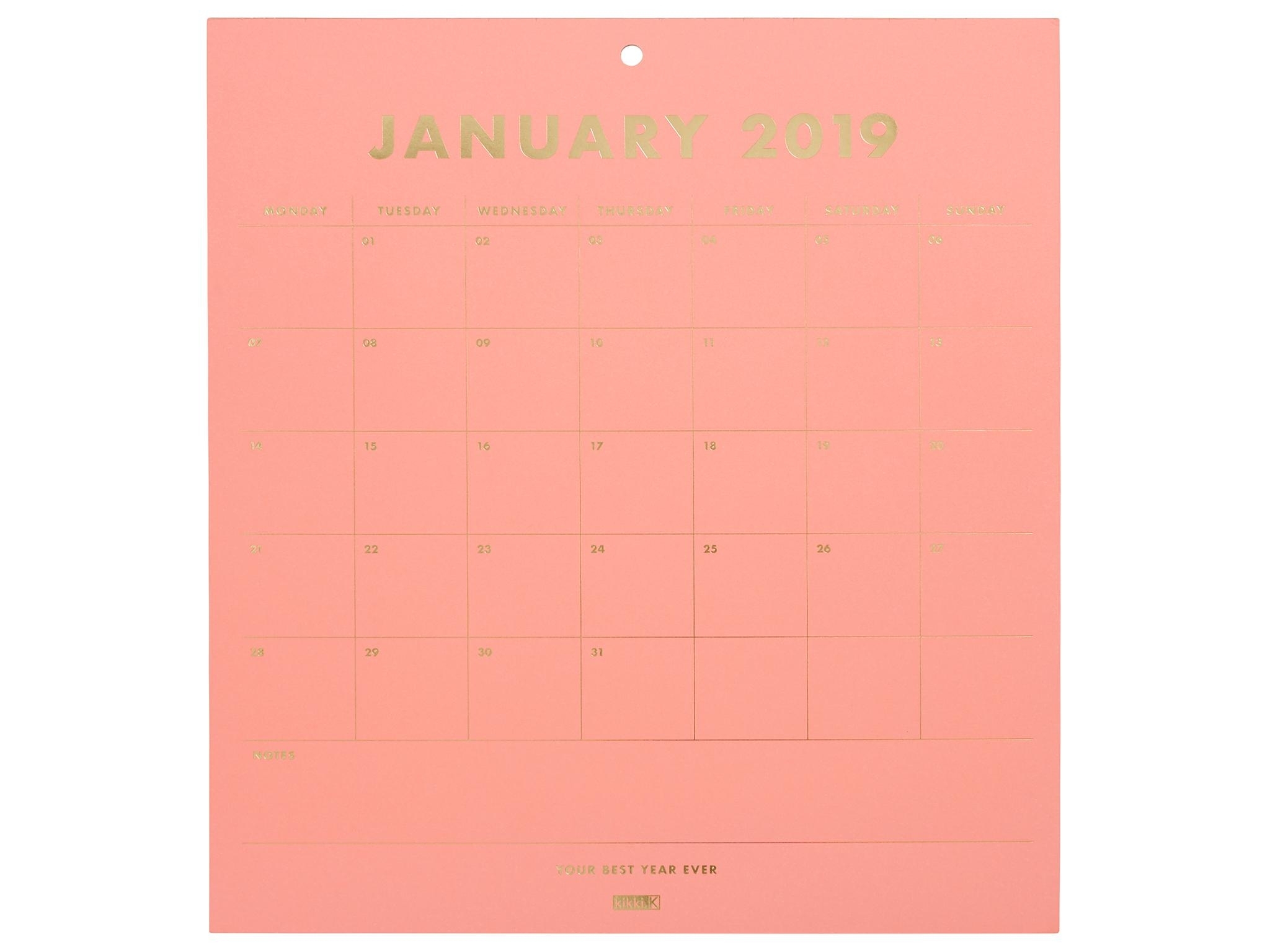 Year Calendar Wall Chart | Month Calendar Printable