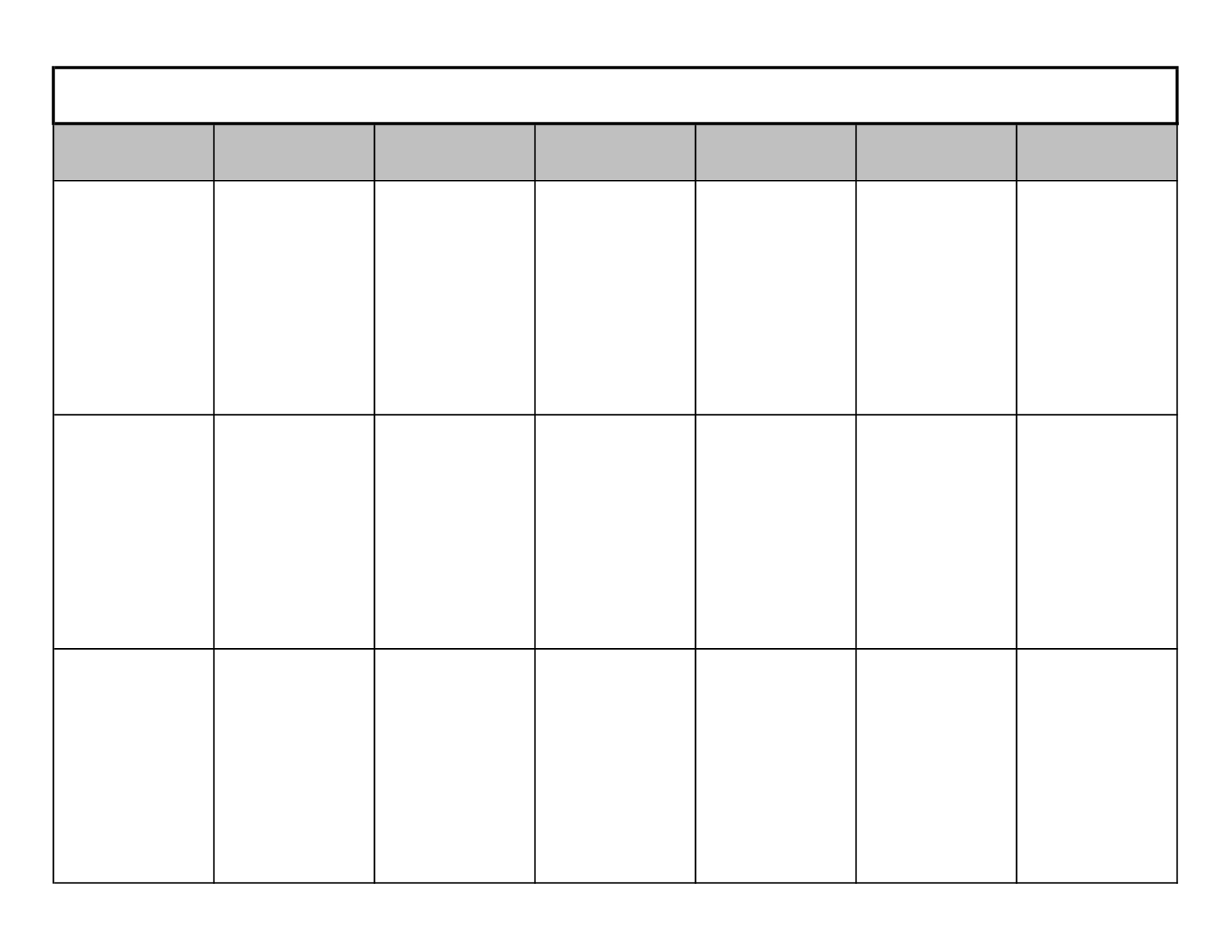 3 Week Calendar Template Printable • Printable Blank