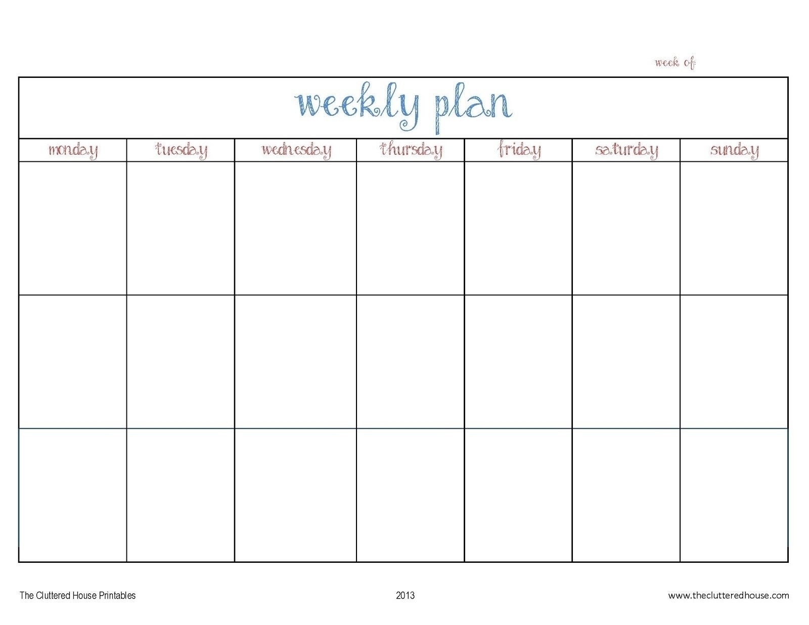 3 Week Calendar Template Printable | Igotlockedout