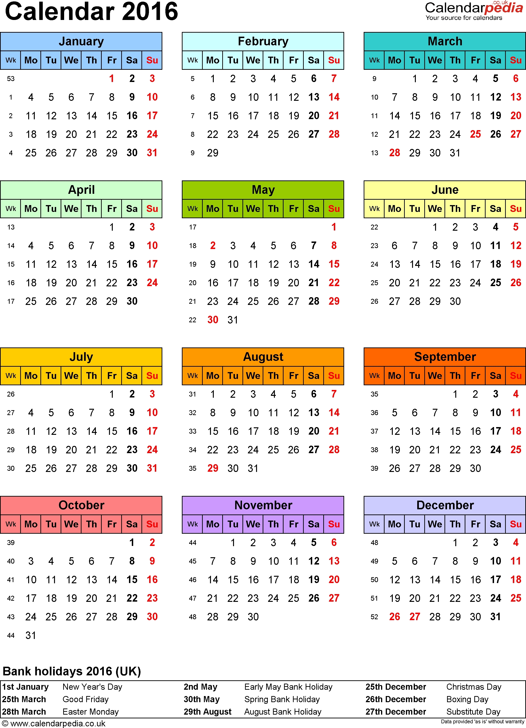 3 Year Calendar 2017 To 2019 To Print For Free | Calendar