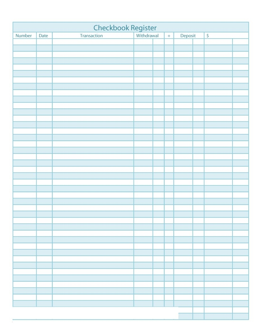 40+ Check Register Template Download [Word, Excel, Pdf] 2019