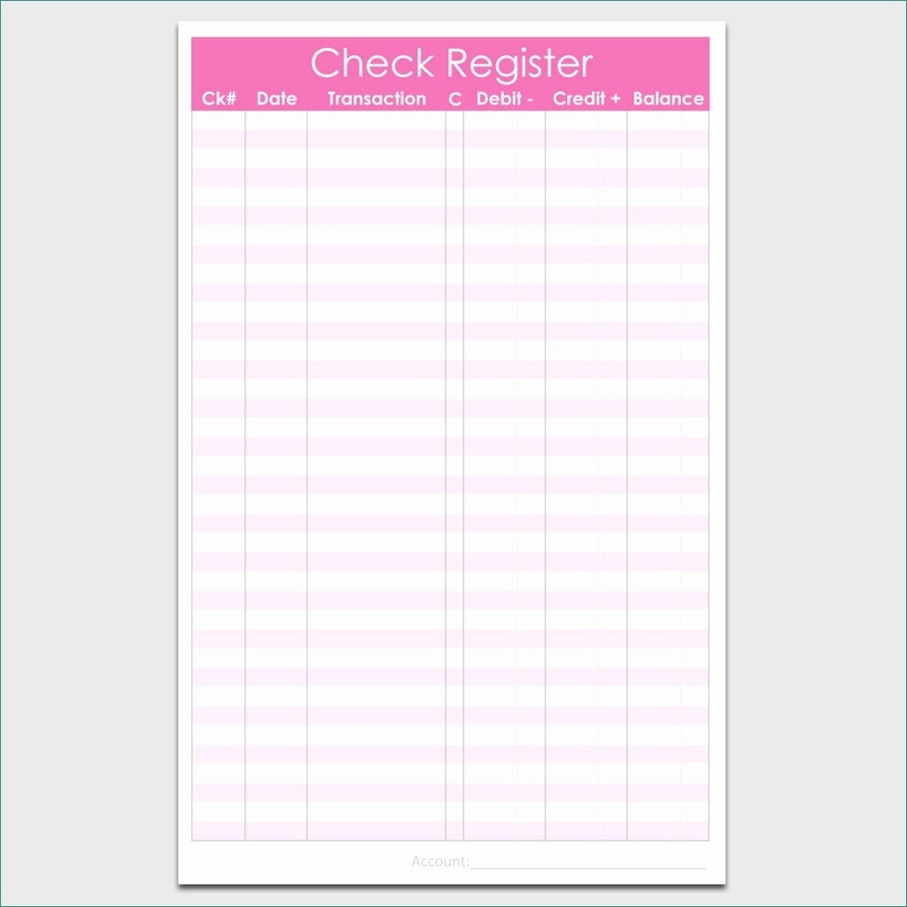 free printable checkbook register calendar 2018