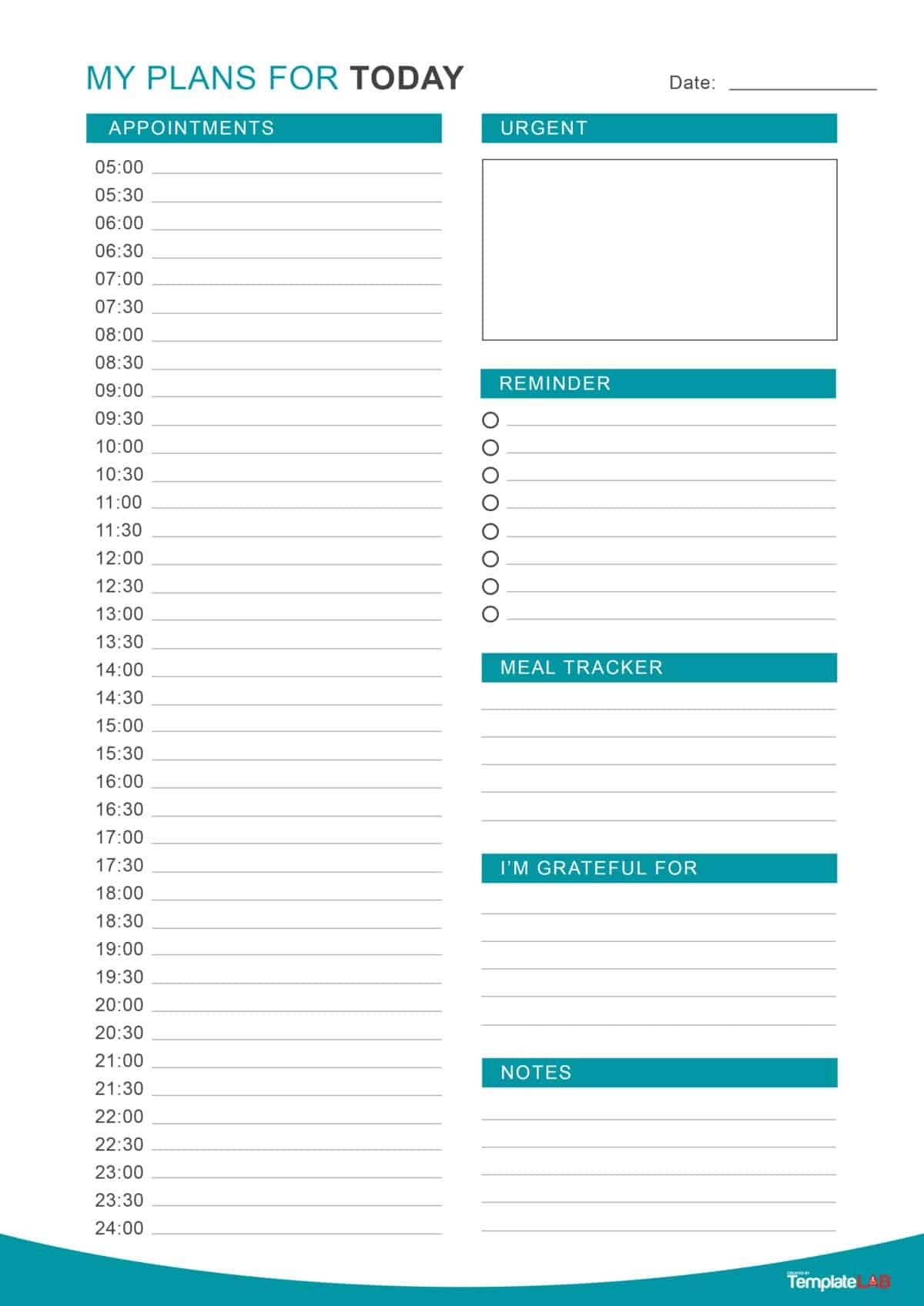 Free Printable Day Runner Calendars