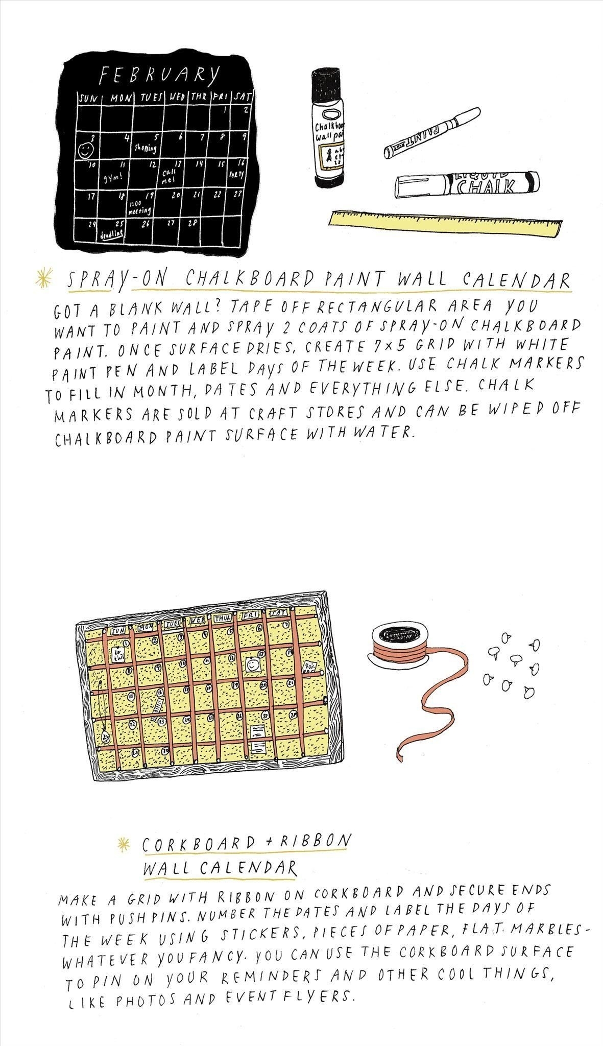 5 Cool Diy Calendar Ideas For 2013 « The Secret Yumiverse