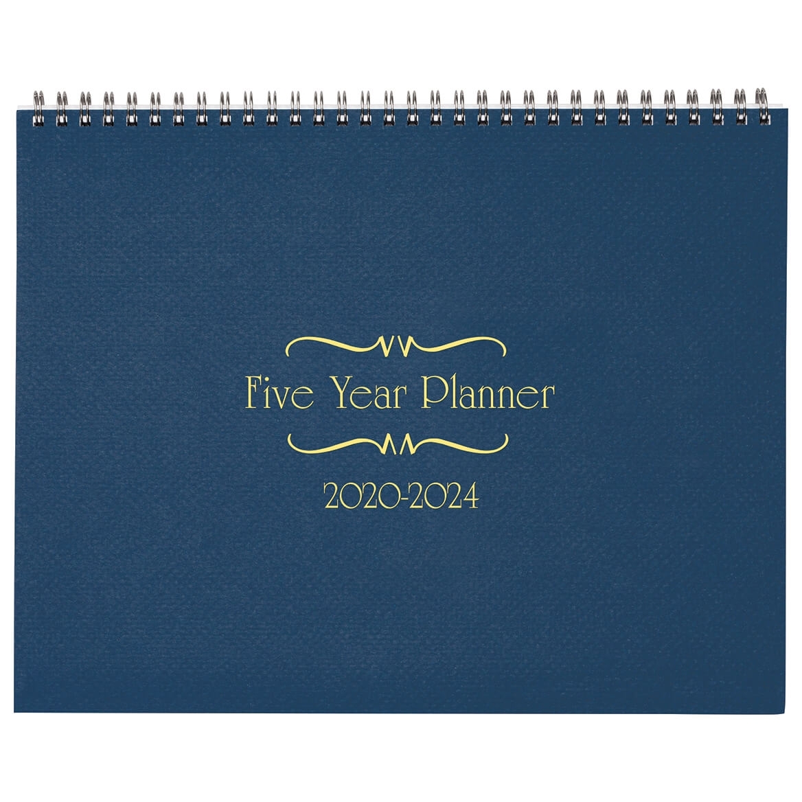 5-Year Calendar Planner, 2020-2024 Monthly Schedule Organizer Flip Calendar  Diary With Tabs, Spiral Bound Top, Blue, 8 ½” Wide X 11” Long
