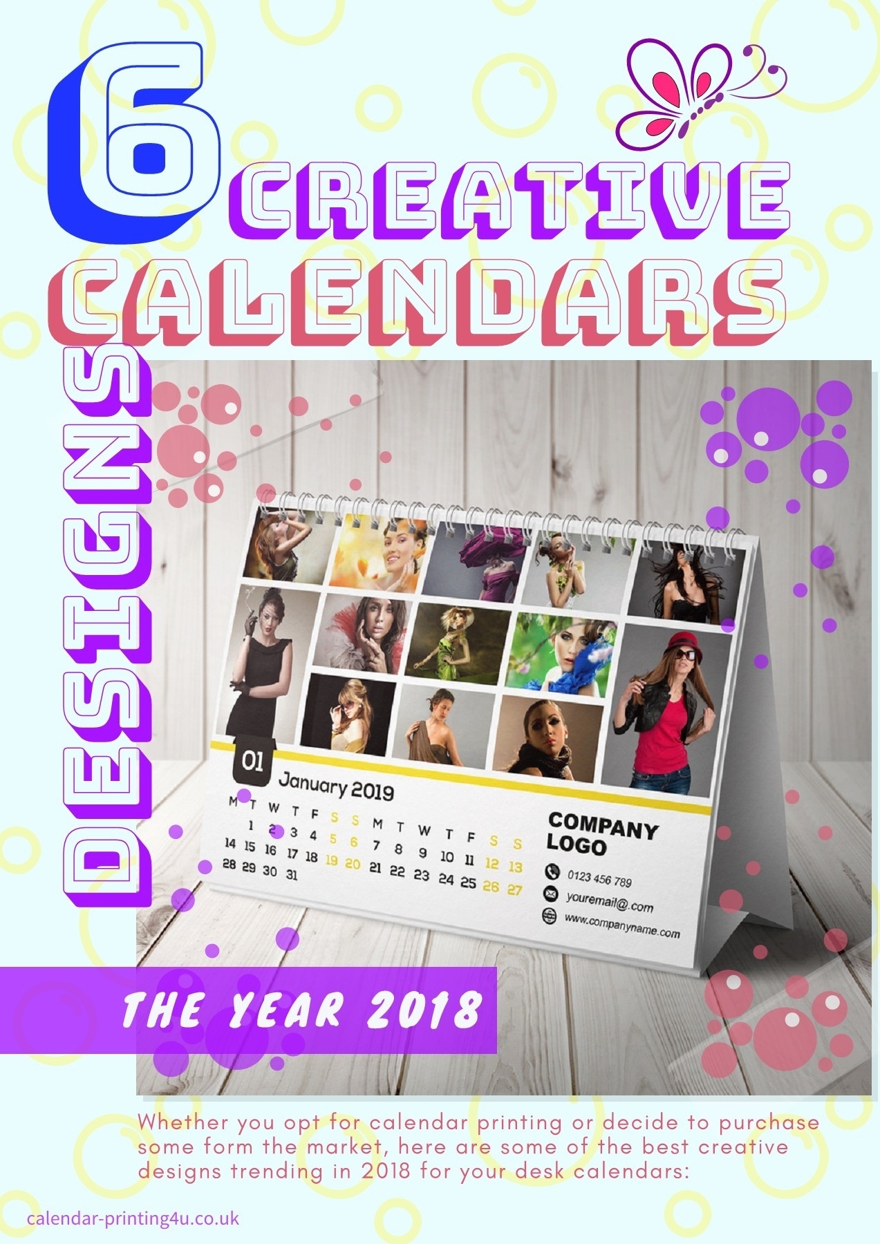 6 Creative Calendar Design Ideas For Your Desk For The Year 2019