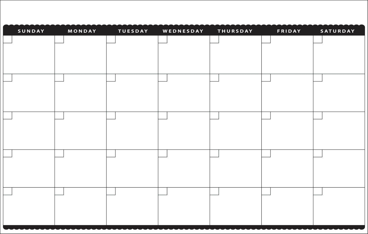 7 Best Images Of Cute Printable Blank Calendar Cute Blank