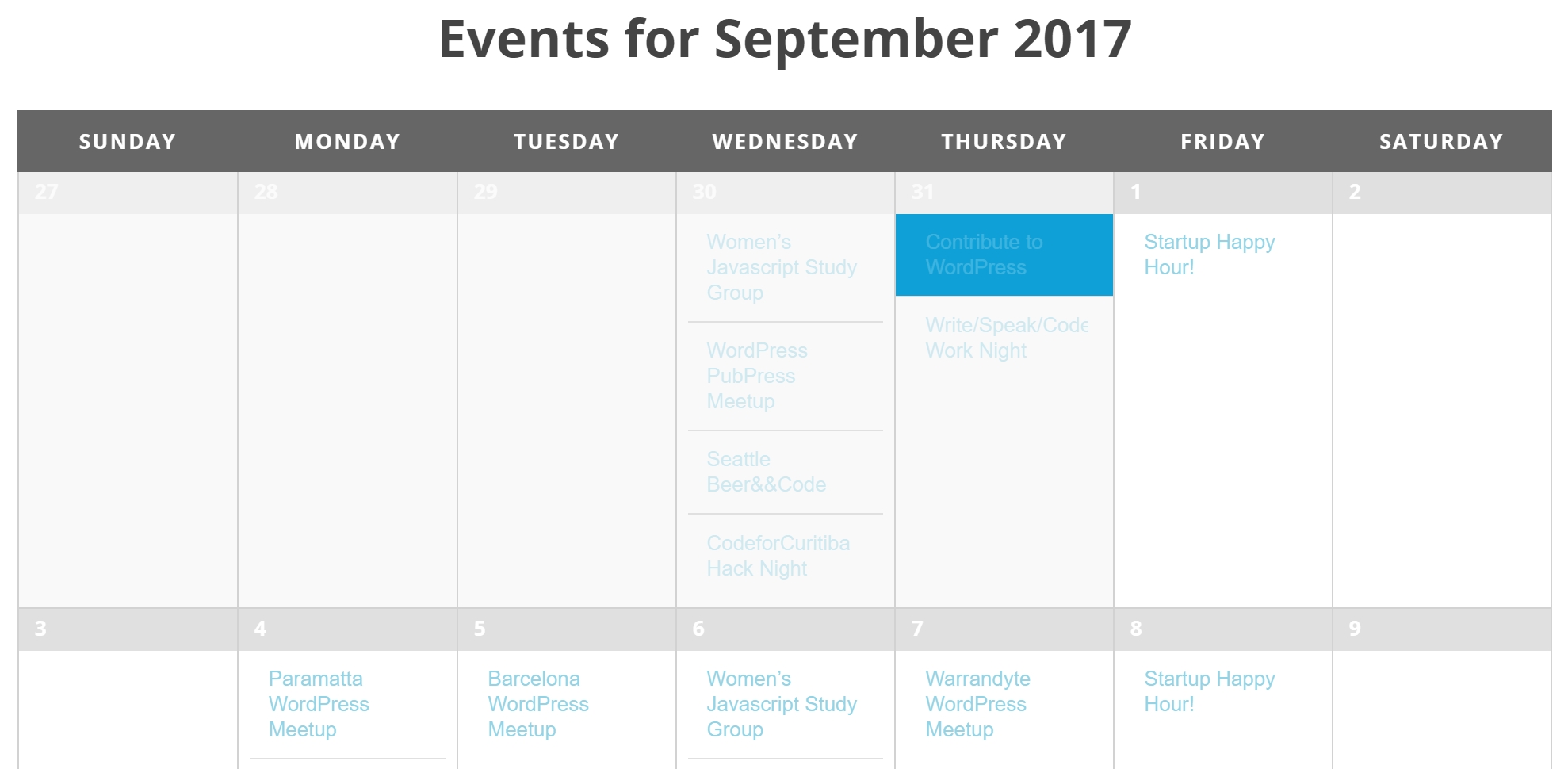 9 Best Event Calendar Plugins For WordPress 2019 - Athemes