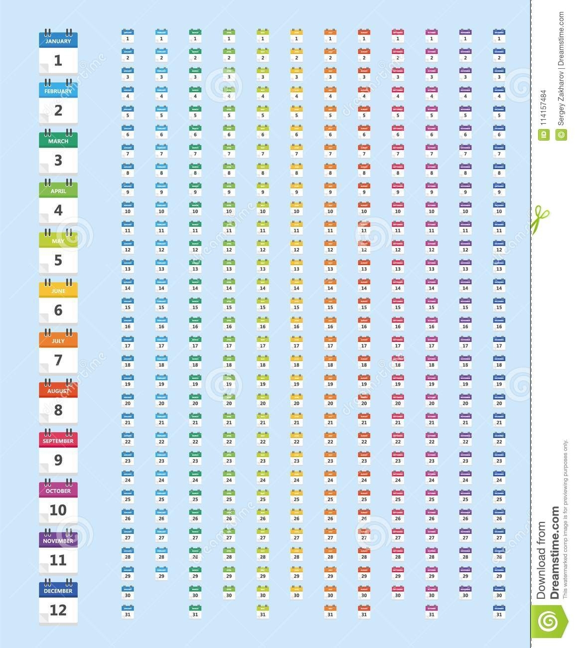 Month Day Year Calendar