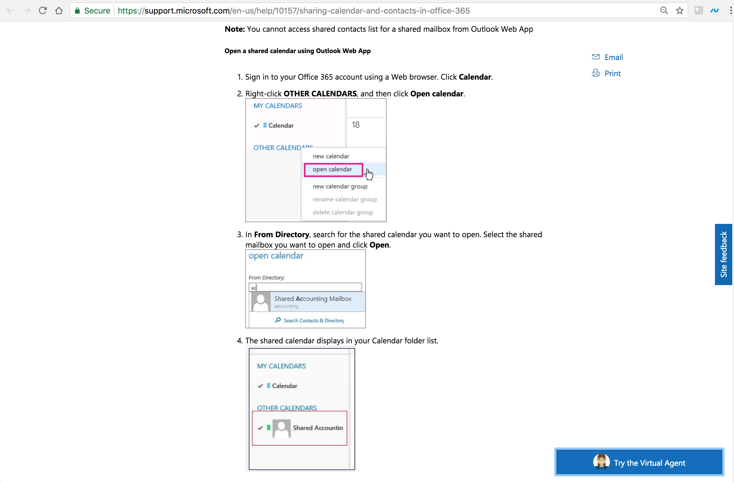 Add Calendar Of Colleague On Office 365 - Super User