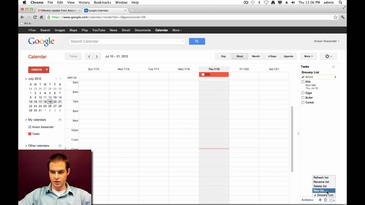 Adding Tasks To Google Calendar