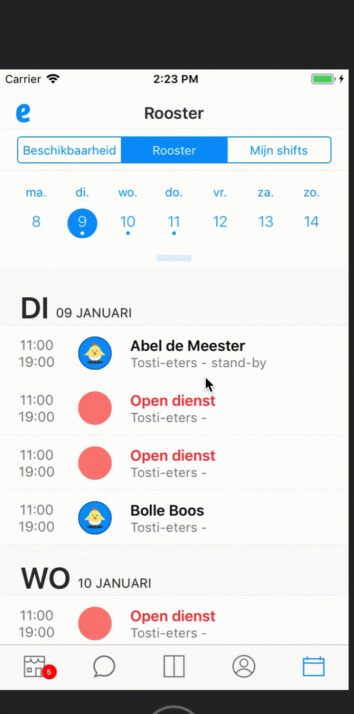 Agenda Scroll Up Doesn&#039;t Roll Back To Previous Week · Issue