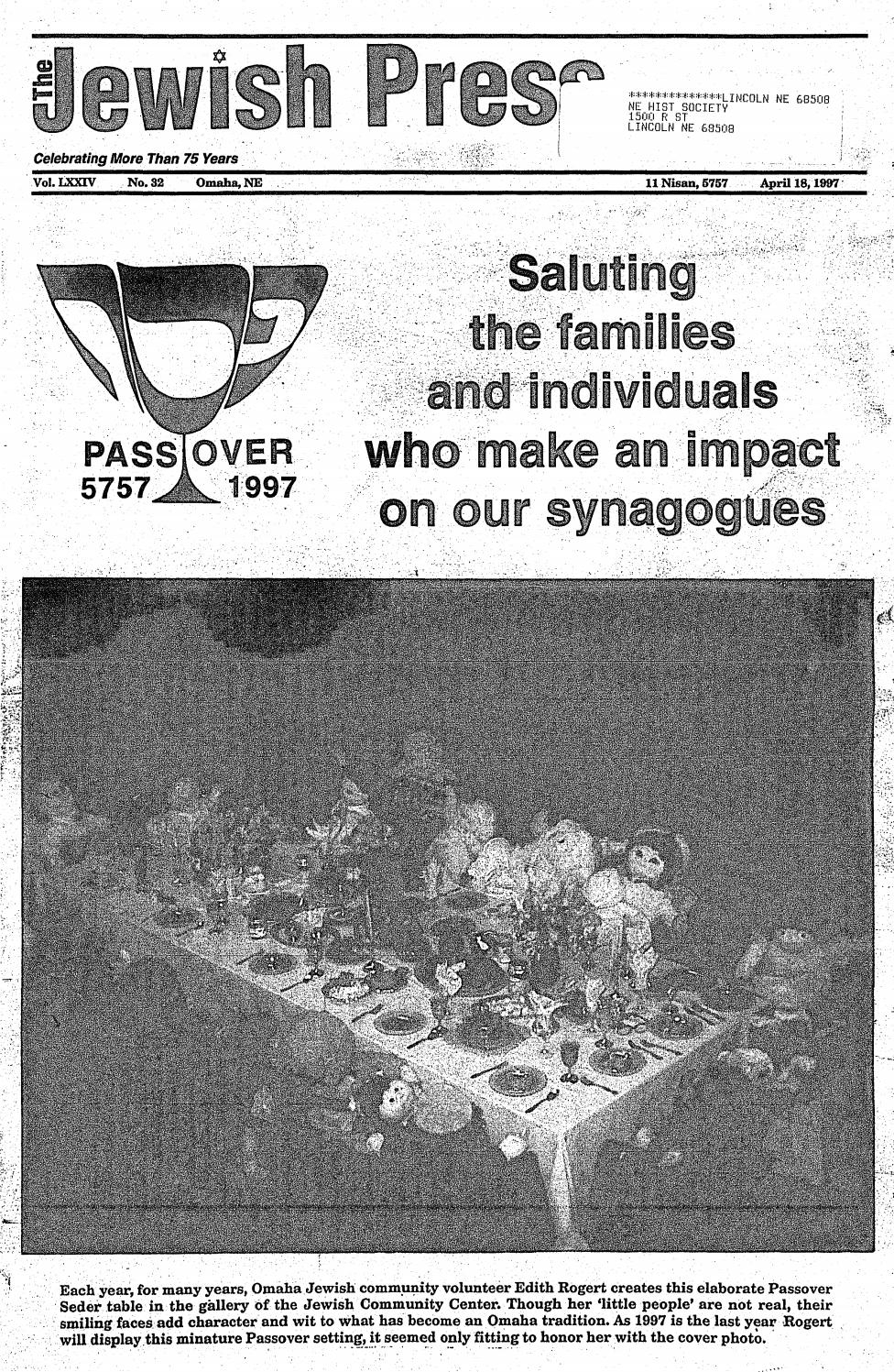 April 18, 1997: Passover Editionjewish Press - Issuu