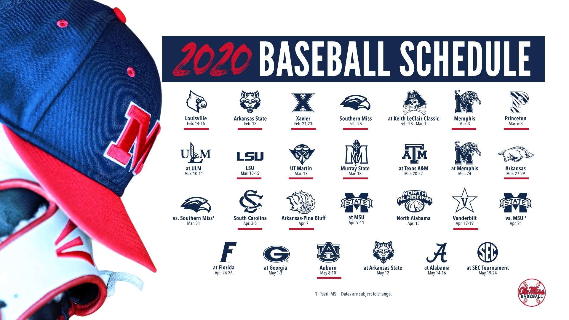 Baseball Announces 2020 Schedule - Ole Miss Athletics