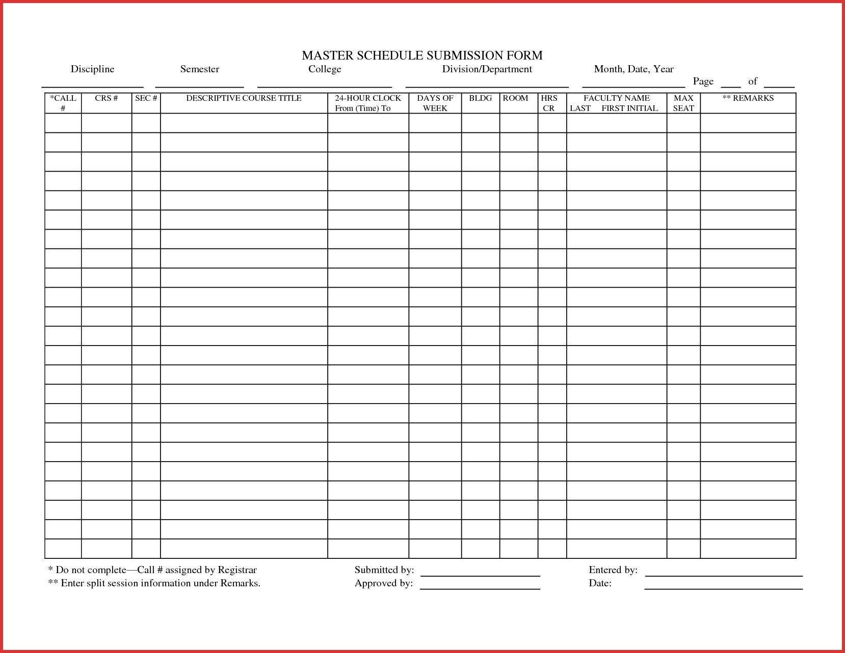 Beautiful 24 Hour Daily Schedule Template | Job Latter