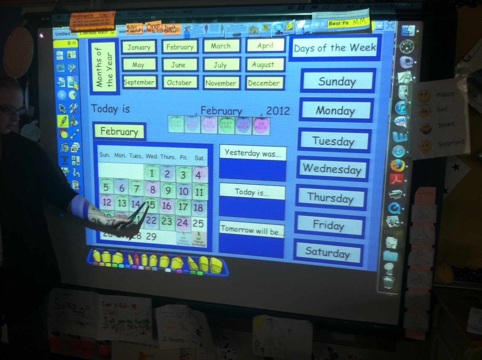Free Smartboard Calendar Kindergarten | Month Calendar Printable
