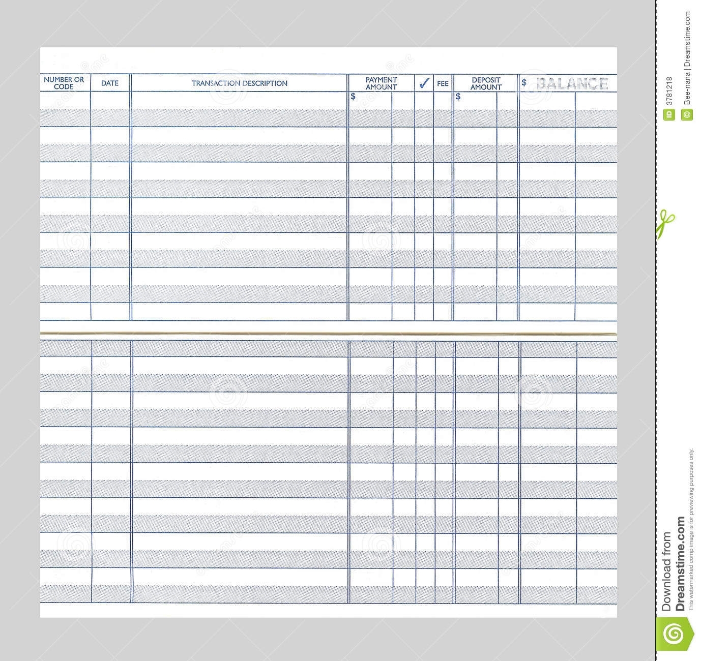 checkbook register printable