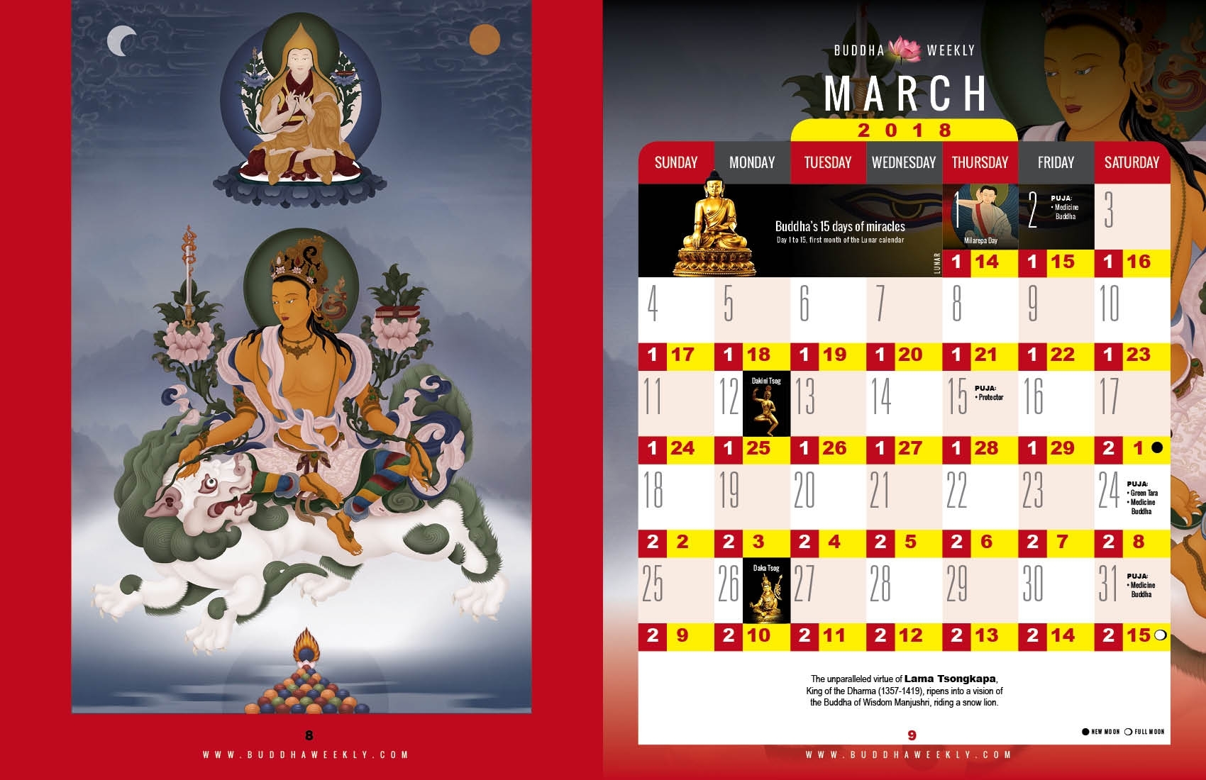 Calendar-2018 - Buddha Weekly: Buddhist Practices