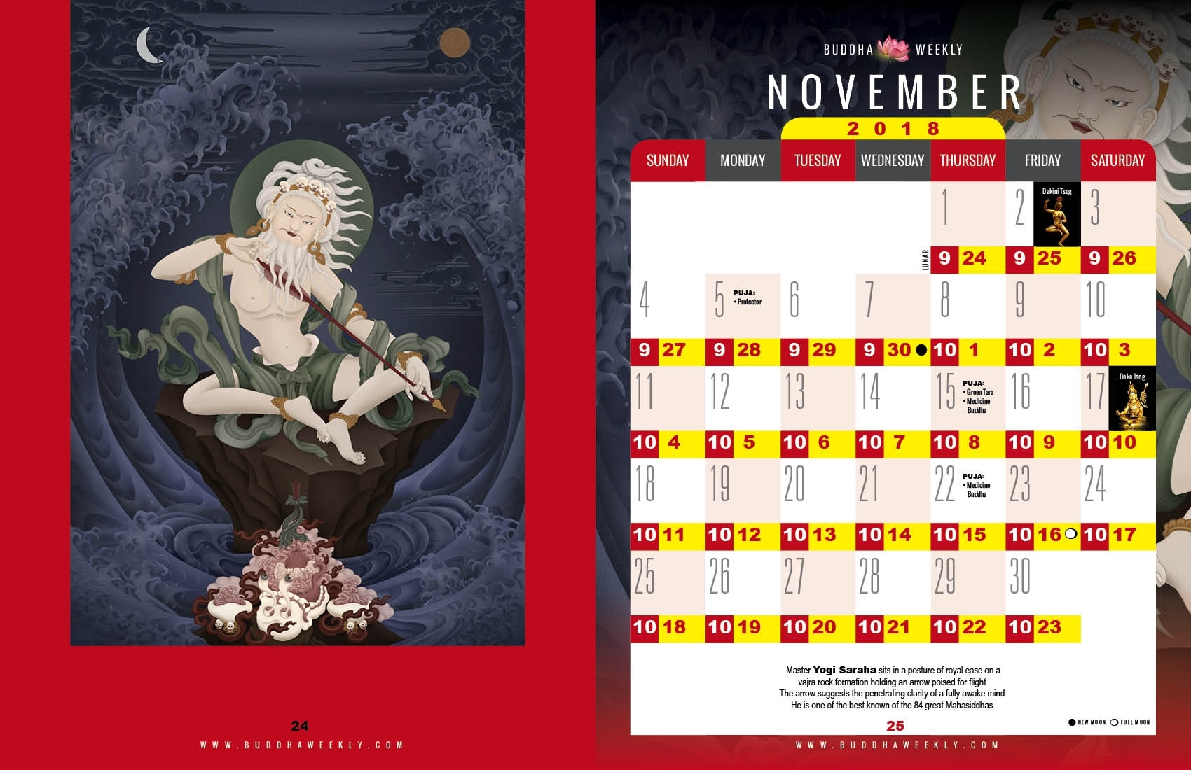 Calendar-2018 - Buddha Weekly: Buddhist Practices