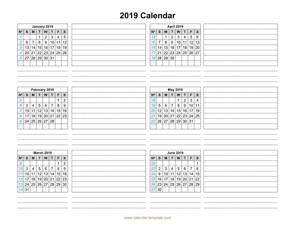 Calendar Week Per Page | Month Calendar Printable