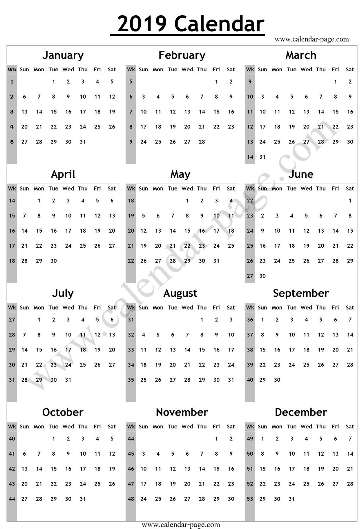 Calendar Week Number Today | Month Calendar Printable