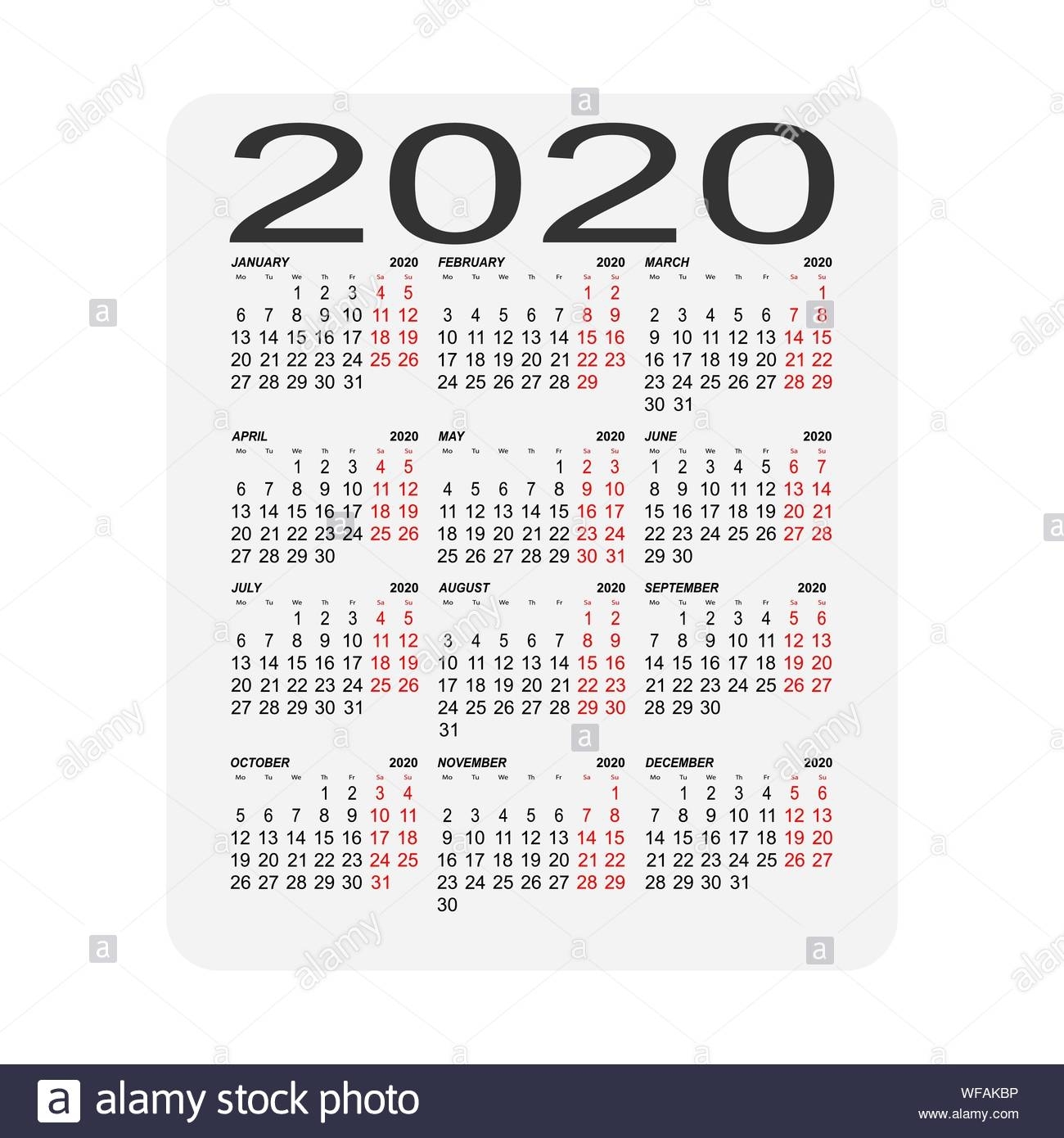 Print Calendar With Week Numbers 2020 Month Calendar - vrogue.co