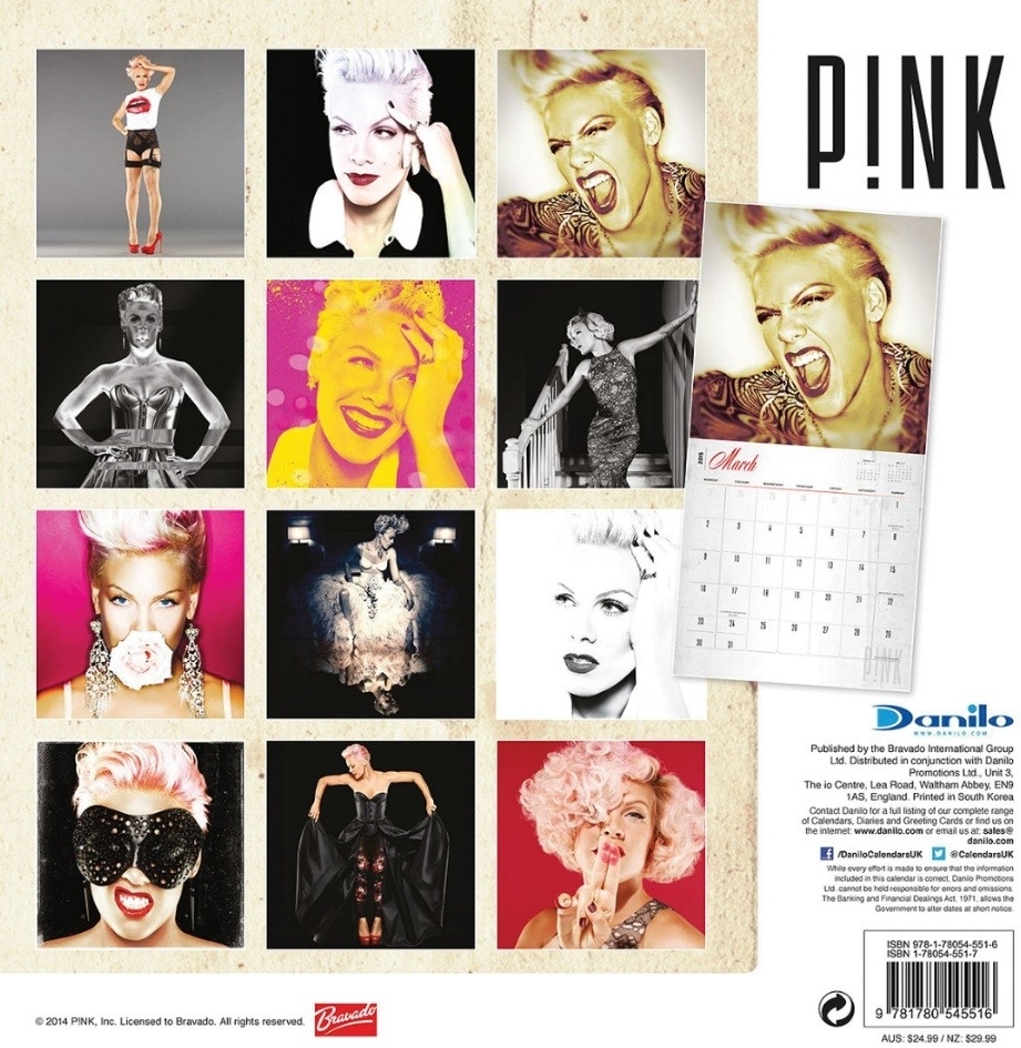 Calendar 2020 Pink - P!nk