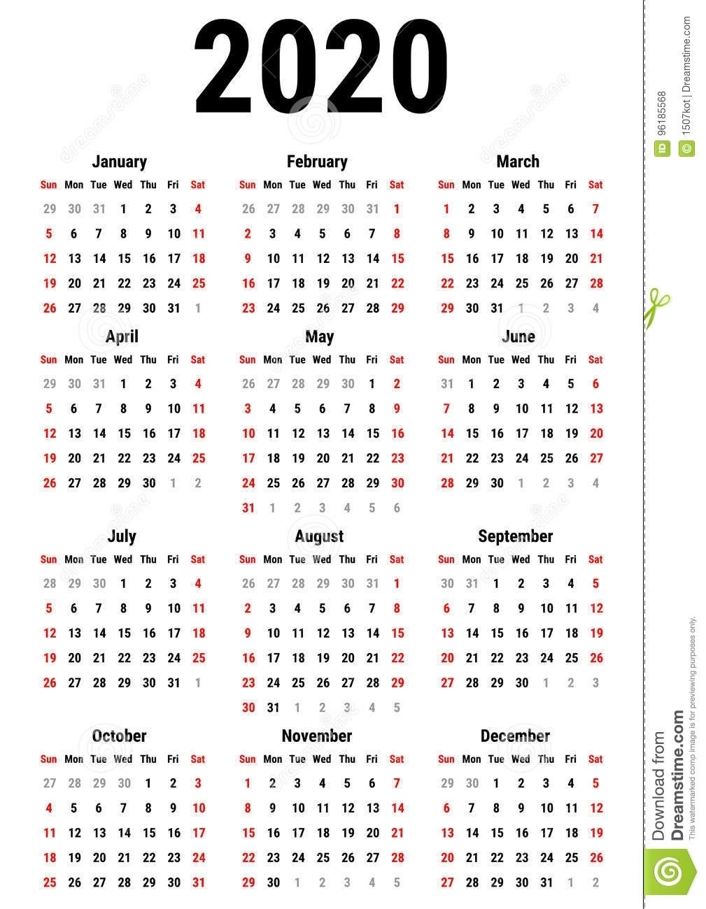 Calendar 2020 Zile Libere | Calendar Template Printable