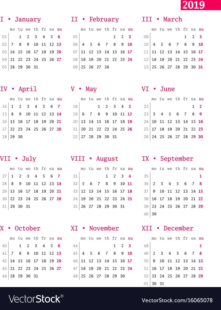 Calendar Week Number Today | Month Calendar Printable