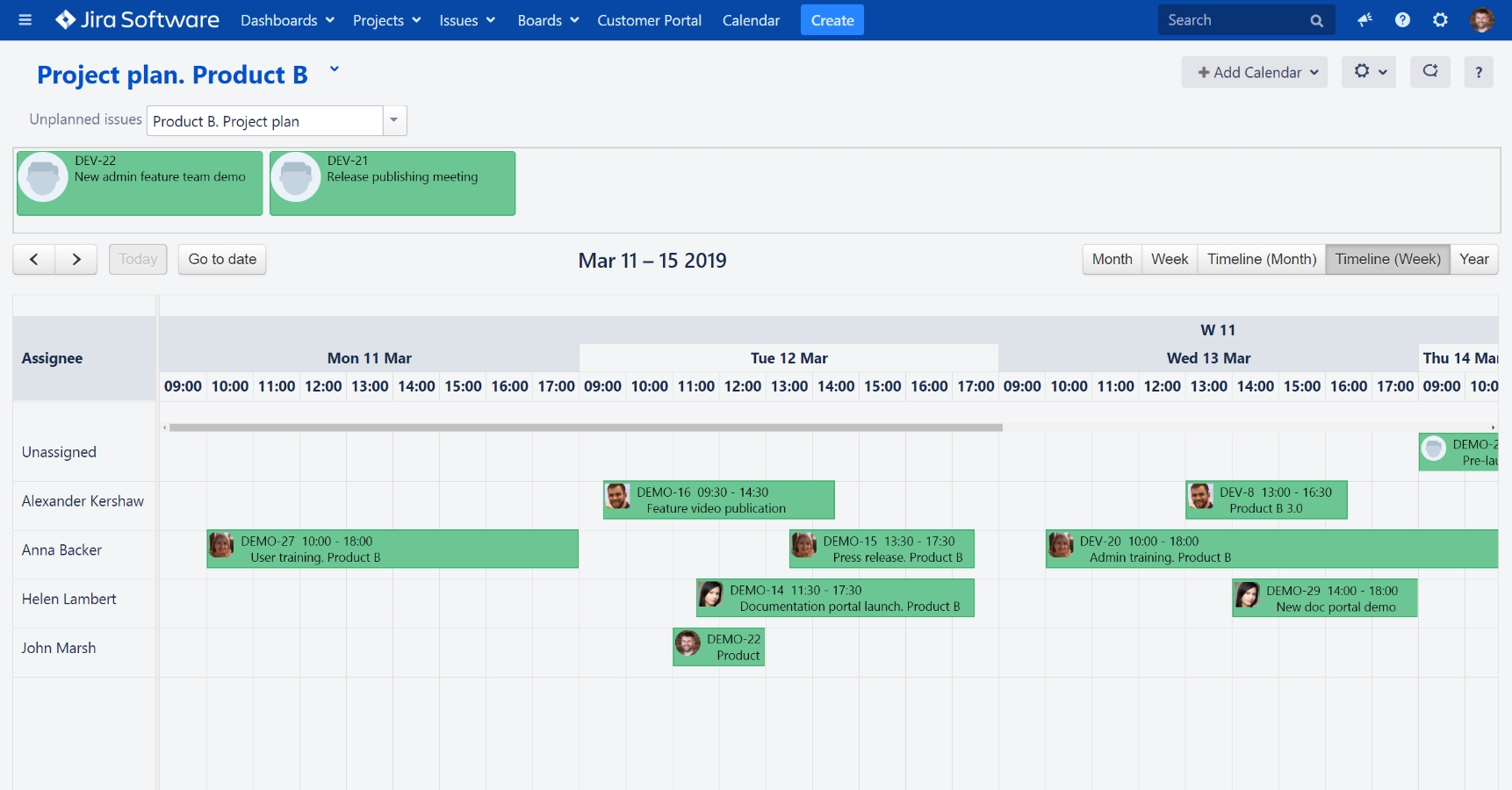 Sprint Calendar In Jira Month Calendar Printable