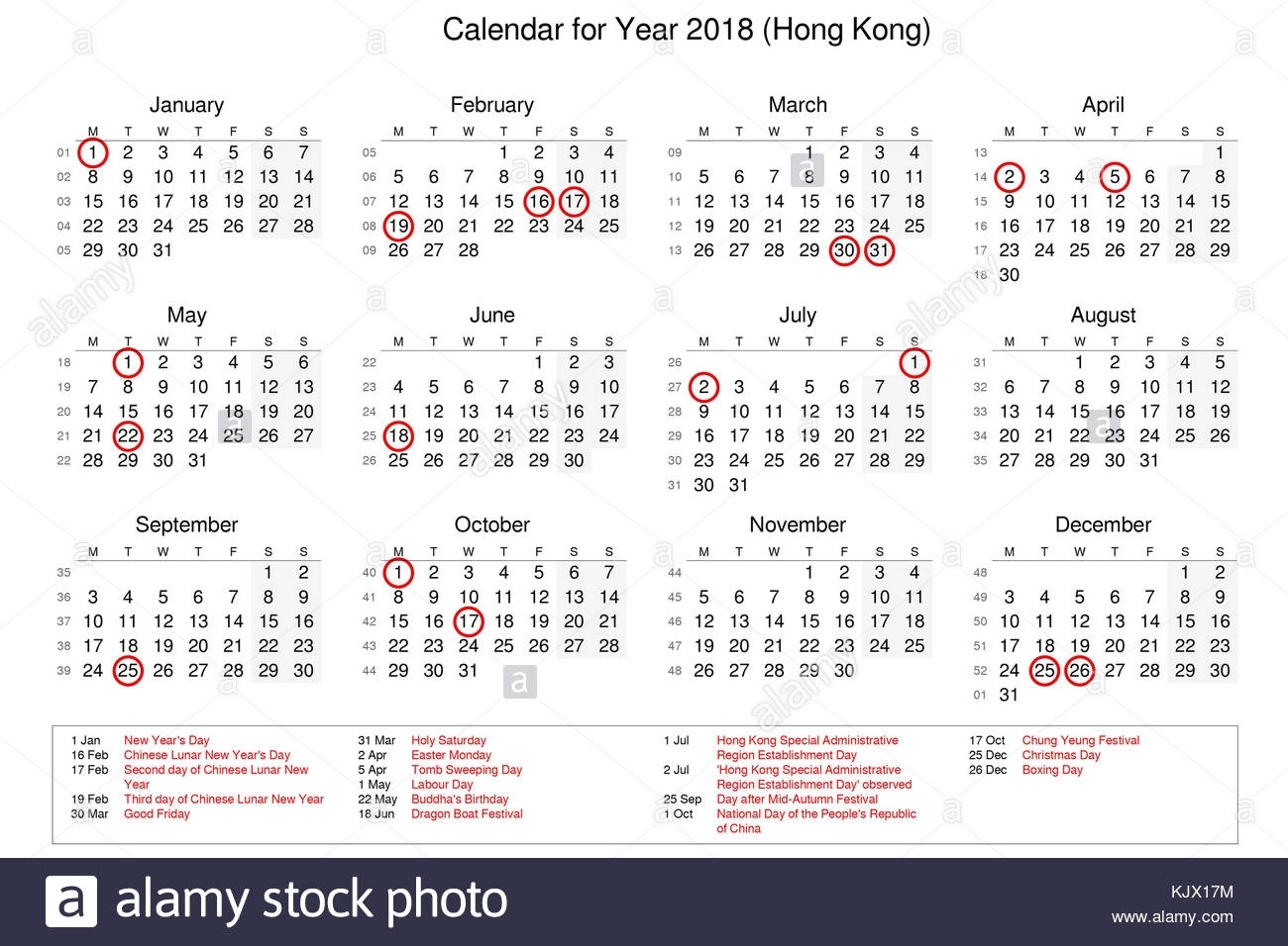 Calendar Of Year 2018 With Public Holidays And Bank Holidays